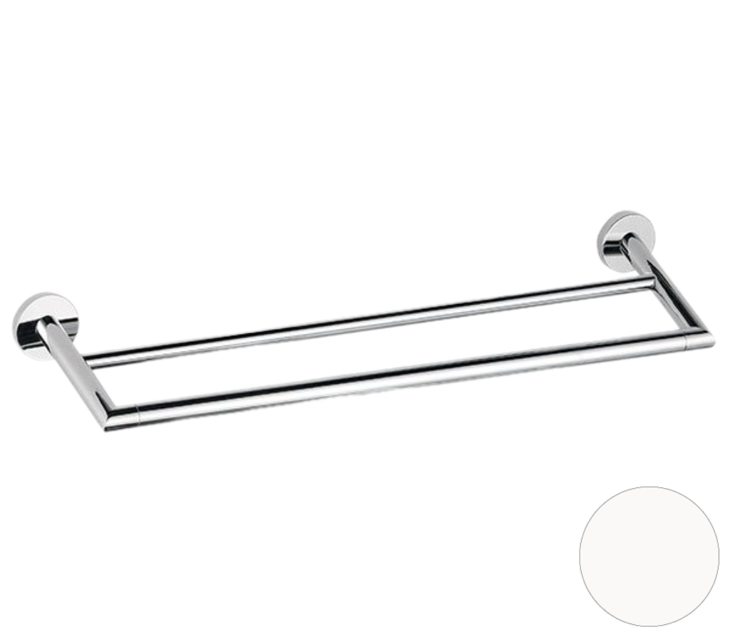 Полотенцедержатель двойной 60 см Remer Guest GS33BO, белый матовый