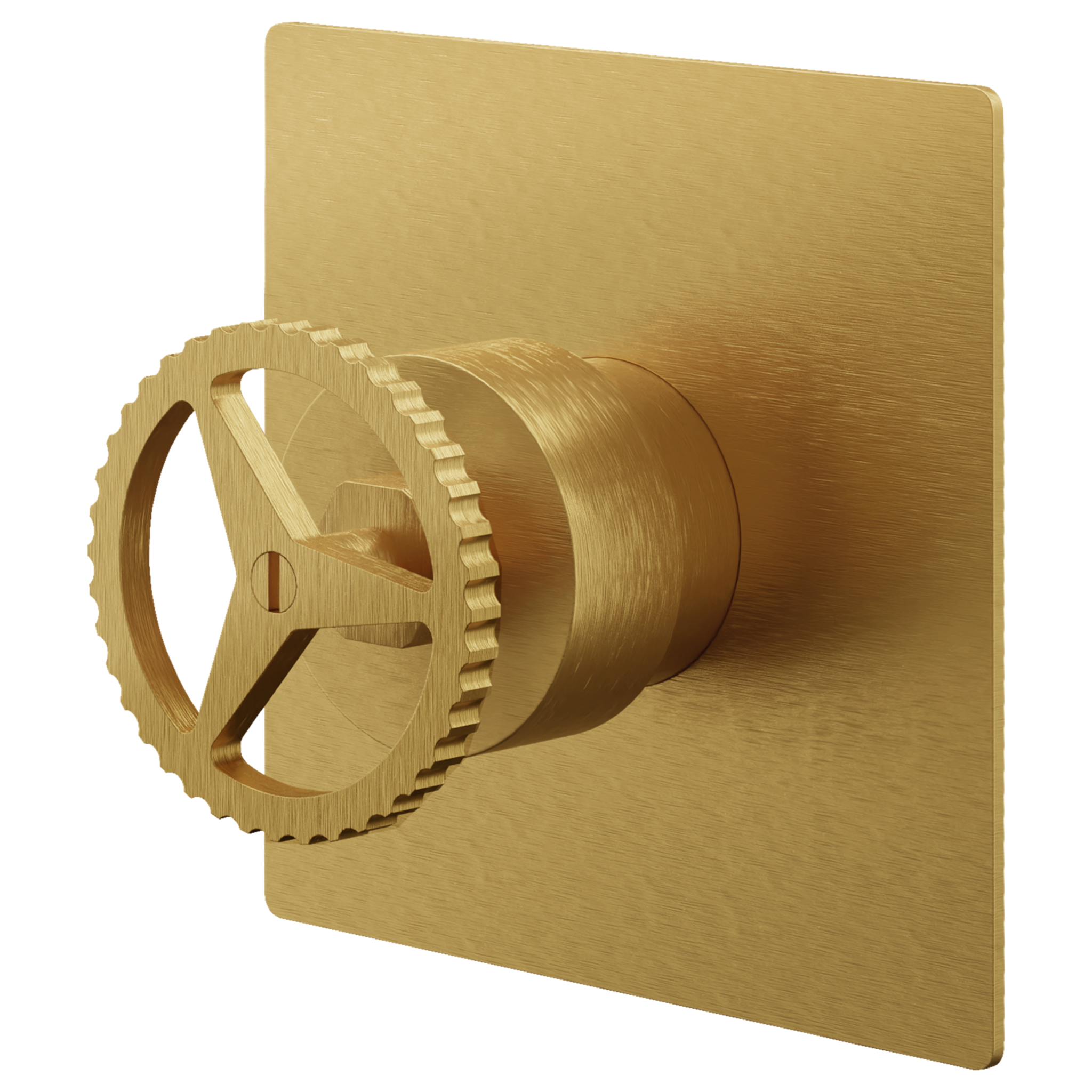 Смеситель для душа Remer Chrono CH30QBG, золото брашированное