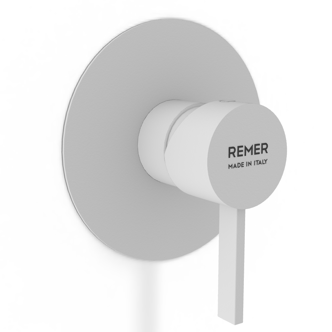 Смеситель для душа Remer Metrica MC30LBO, белый матовый