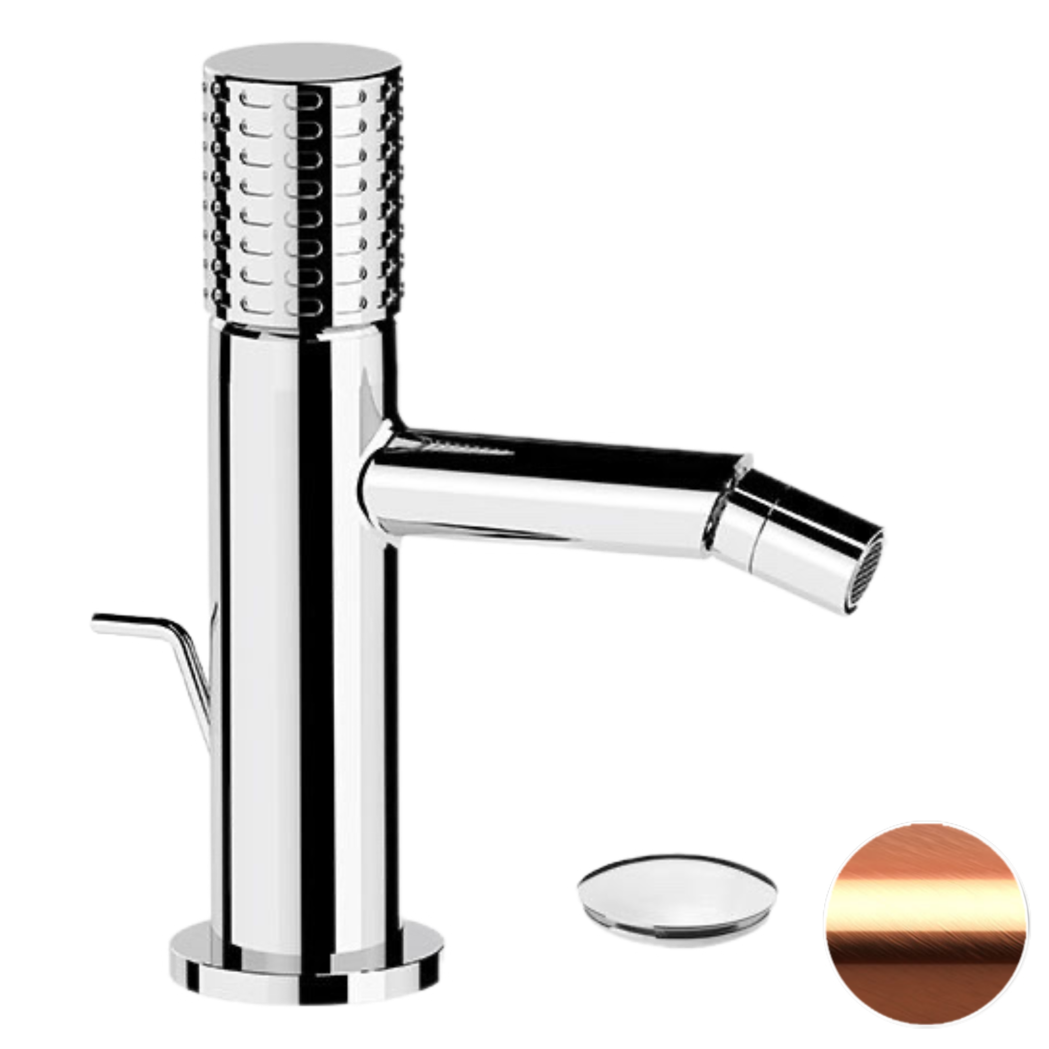 Смеситель для биде Remer Celebrity CEC20RP, медь брашированная