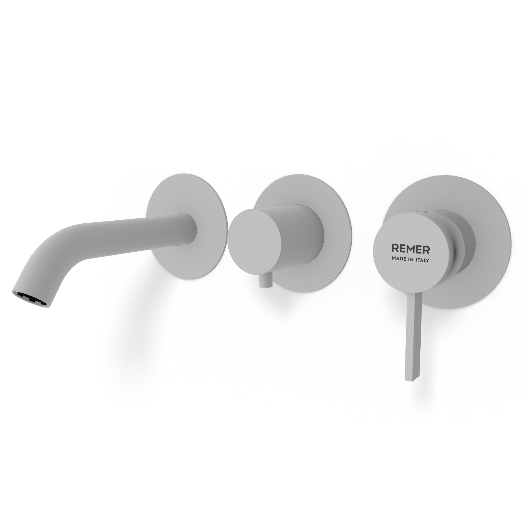 Смеситель для ванны Remer Metrica MC54D3PWBBO, белый матовый