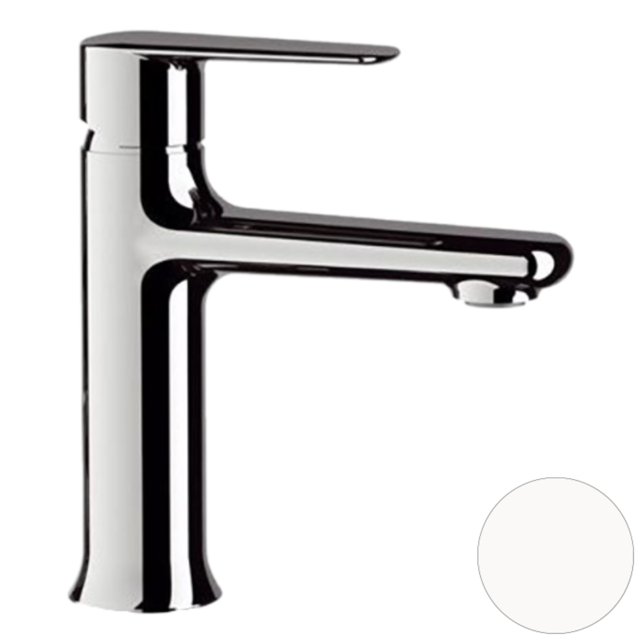 Смеситель для раковины Remer Vanity V12BO, белый матовый