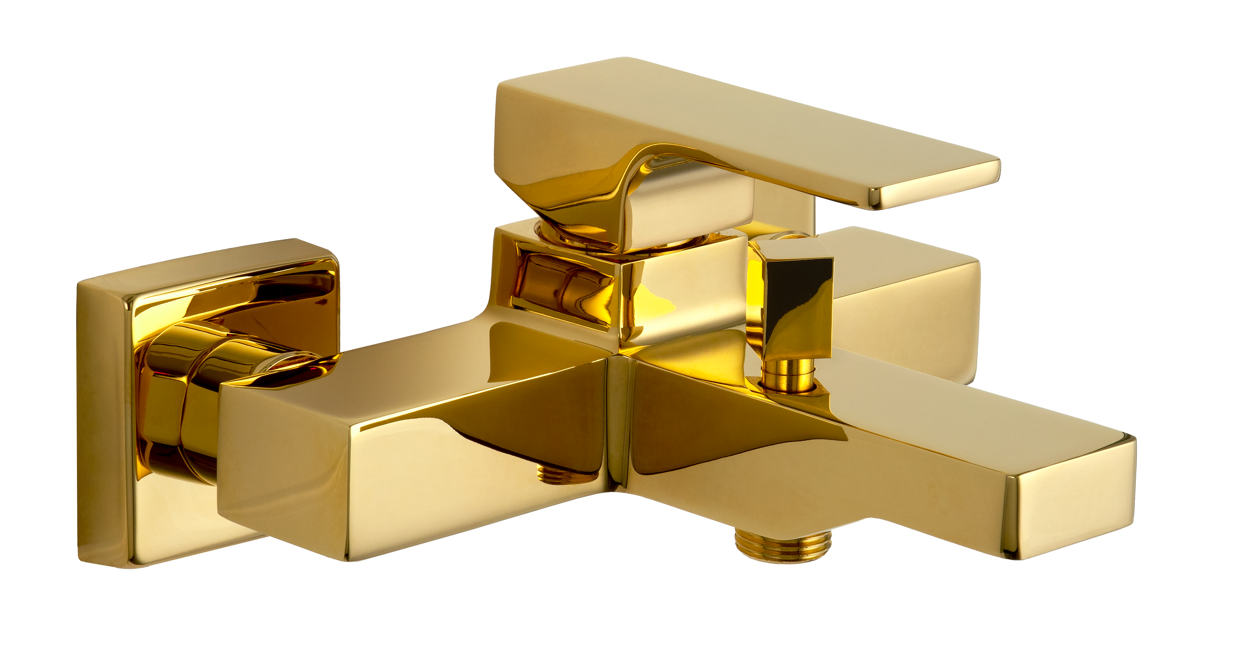 Смеситель для ванны Remer Absolute AU05DO, золото глянцевое