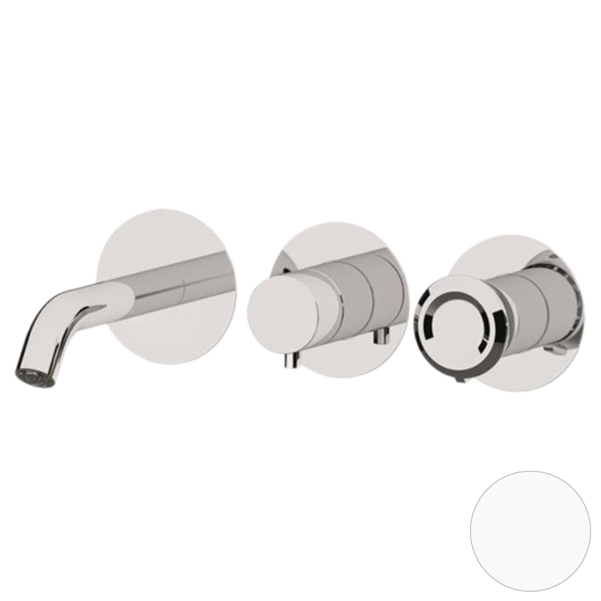 Смеситель для ванны Remer Element ET54D3PWBBO, белый матовый