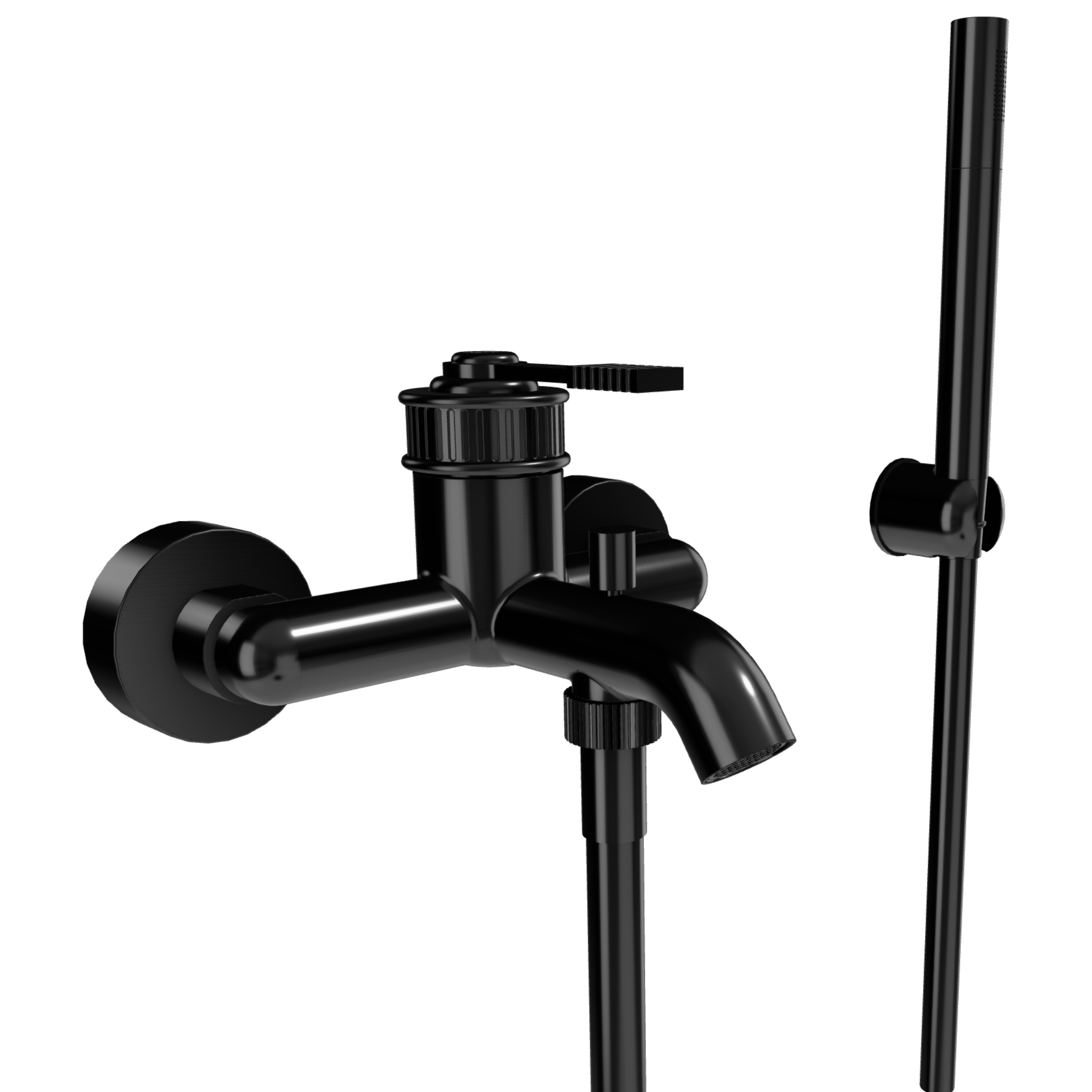 Смеситель для ванны Remer Atelier AL02CFP, черный брашированный хром