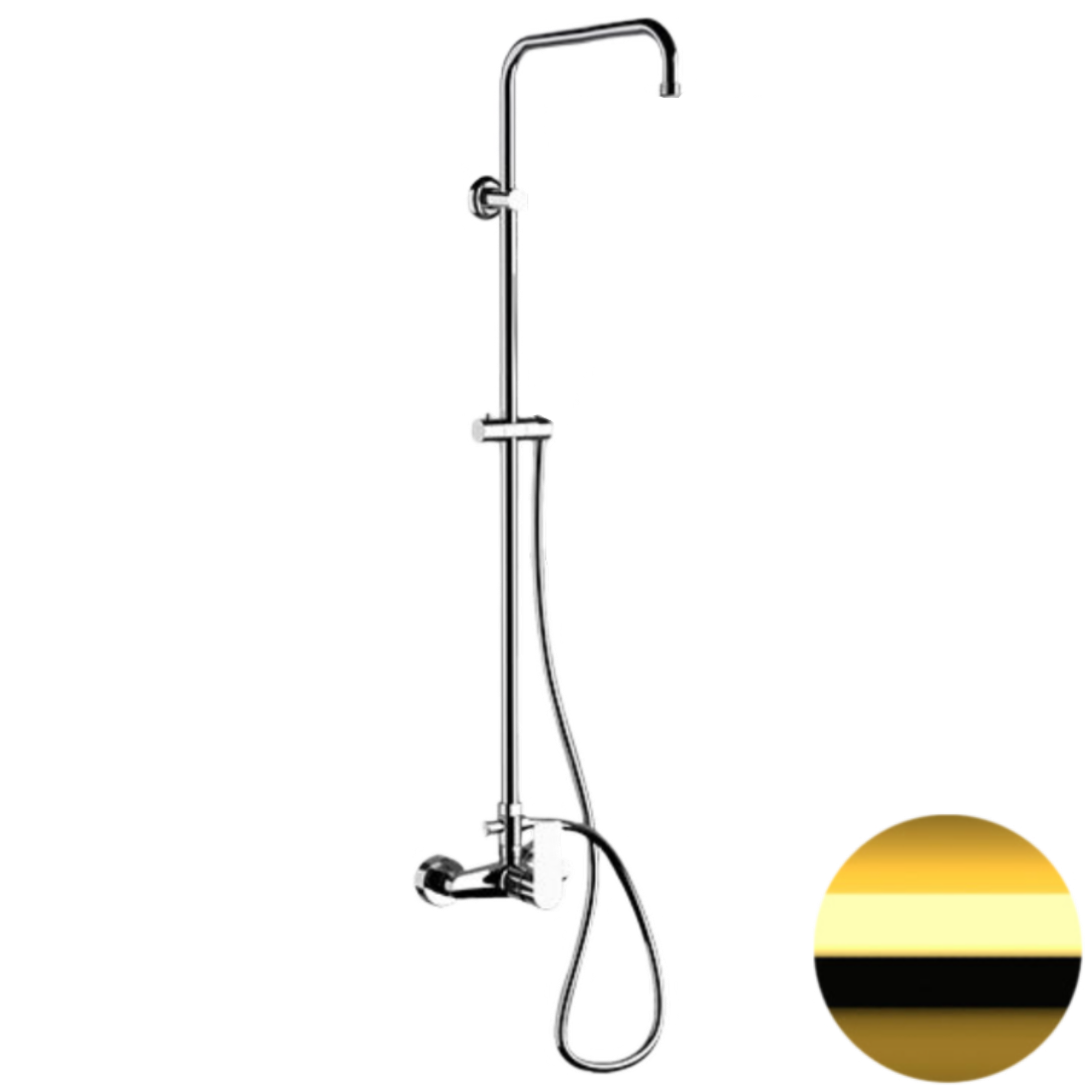 Душевая система Remer Energy EY37ASSDDO, золото глянцевое