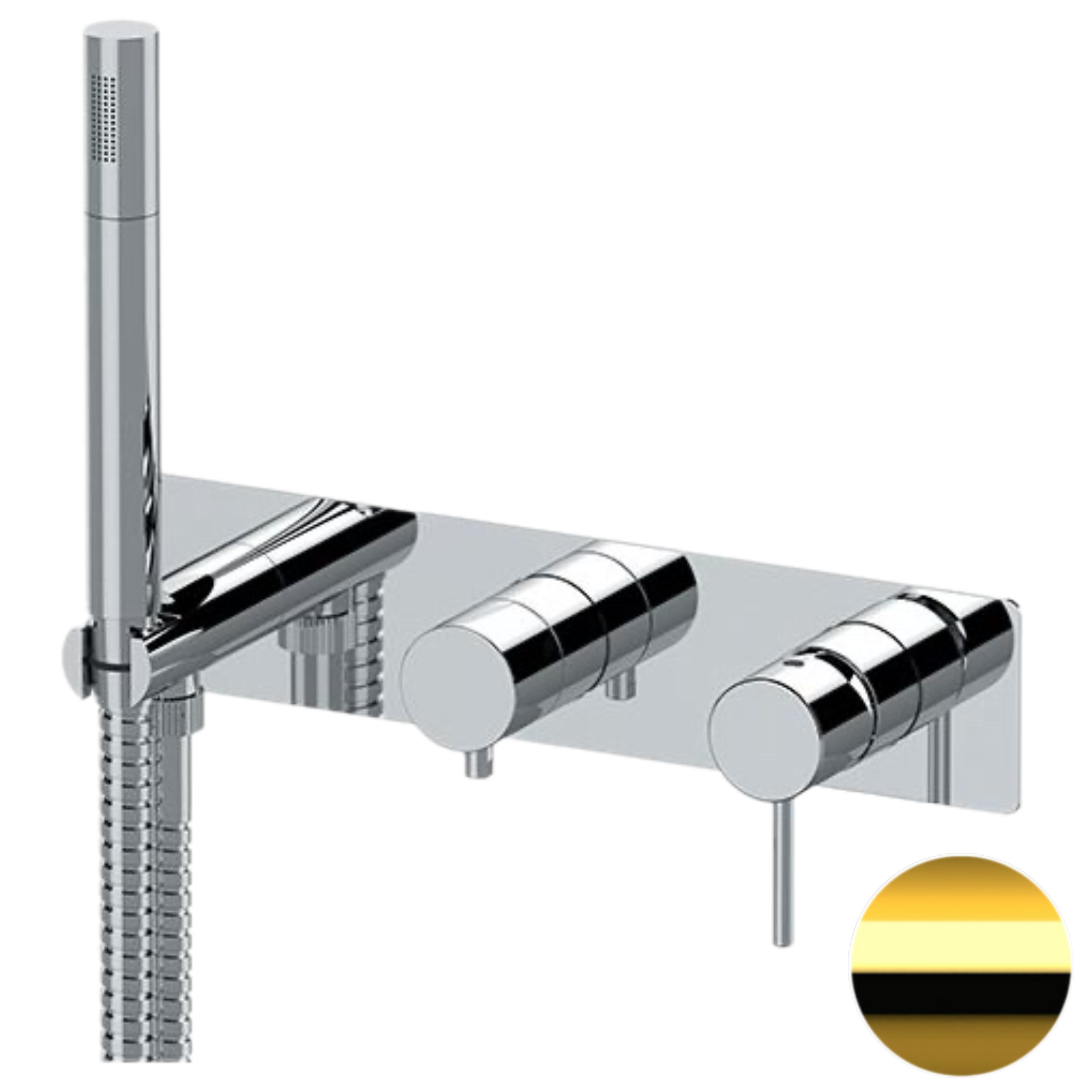 Смеситель для душа Remer X Style X97D2WBDO, золото глянцевое