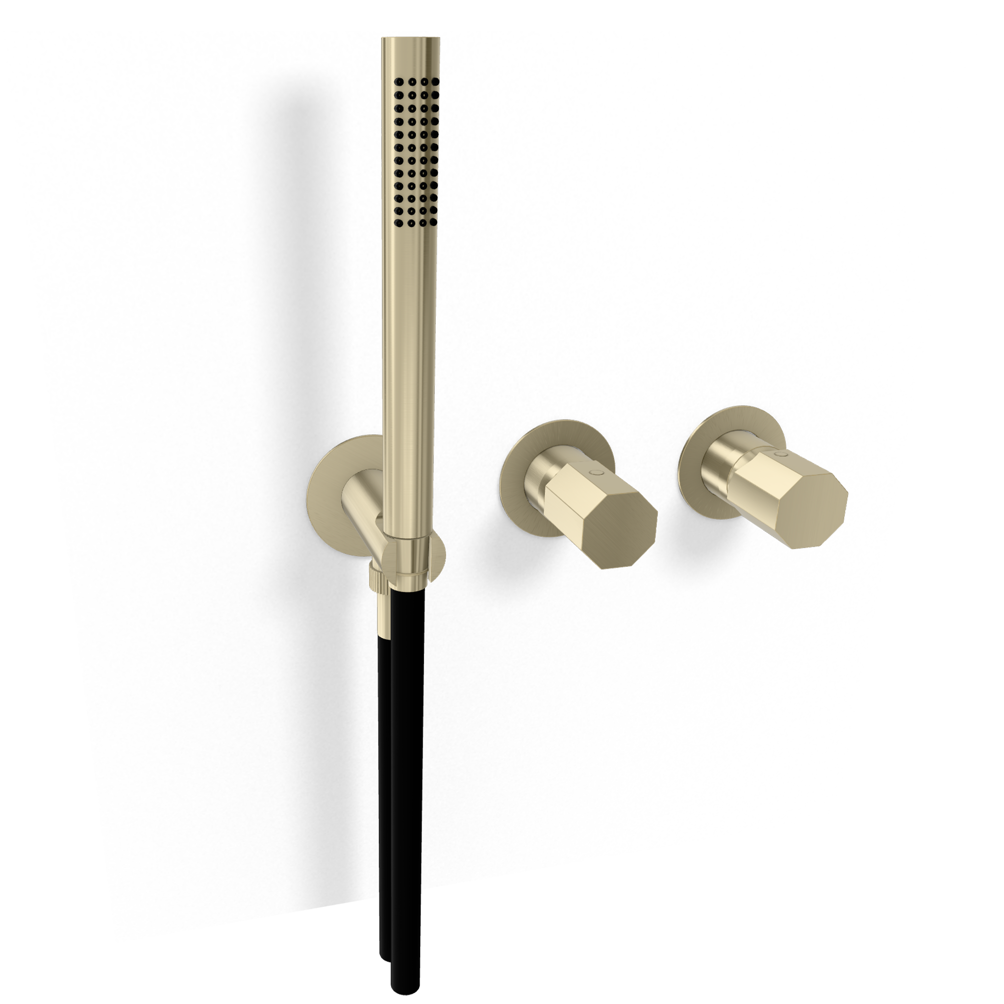 Смеситель для душа Remer Ottagono ON97D3PWBNZ, никель брашированный PVD