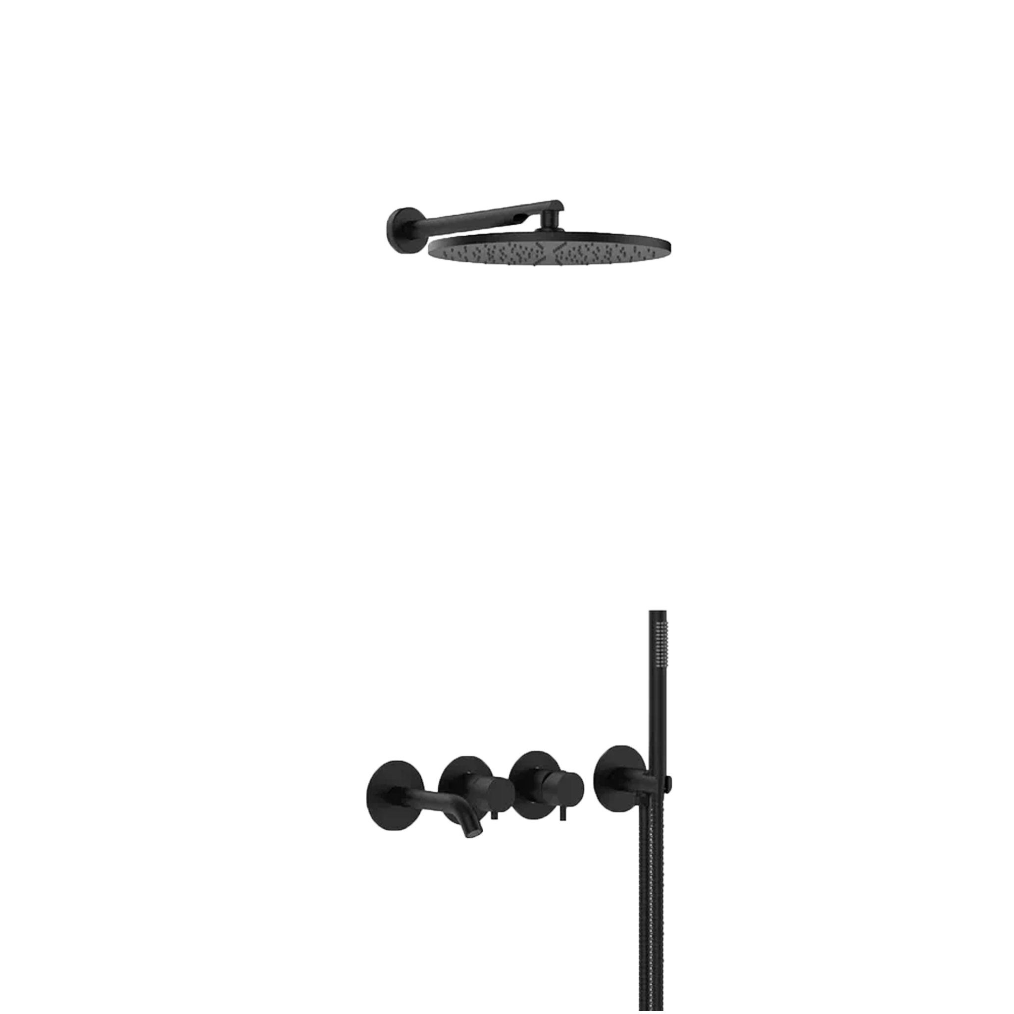 Душевая система Mariani Next B1417HNXP3TB30, черный матовый