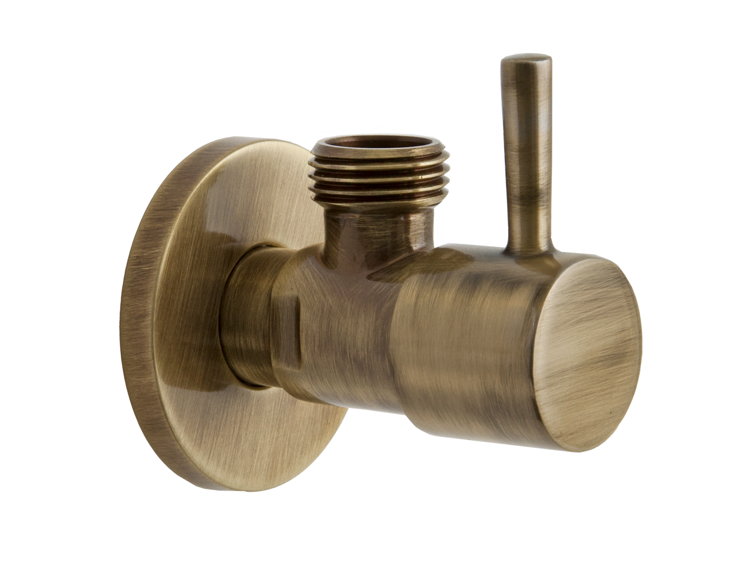 Запорный вентиль 1/2*1/2 Remer 128L1212VO, состаренная латунь