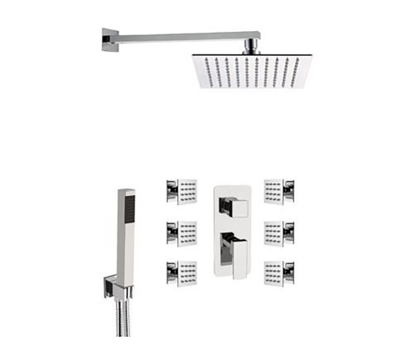 Комплект: Душевая система Remer Absolute AU93S02UFS20
