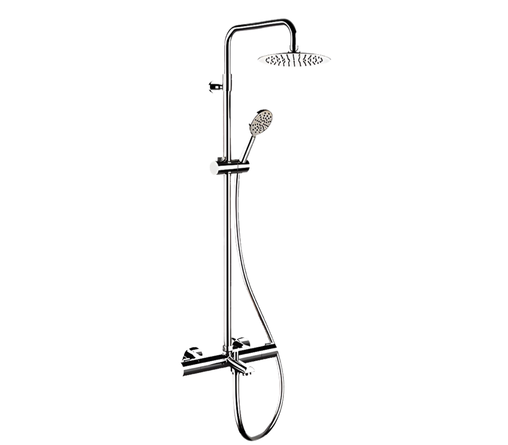 Душевая система термостатическая с изливом Remer EQ34A8MPUFM25G