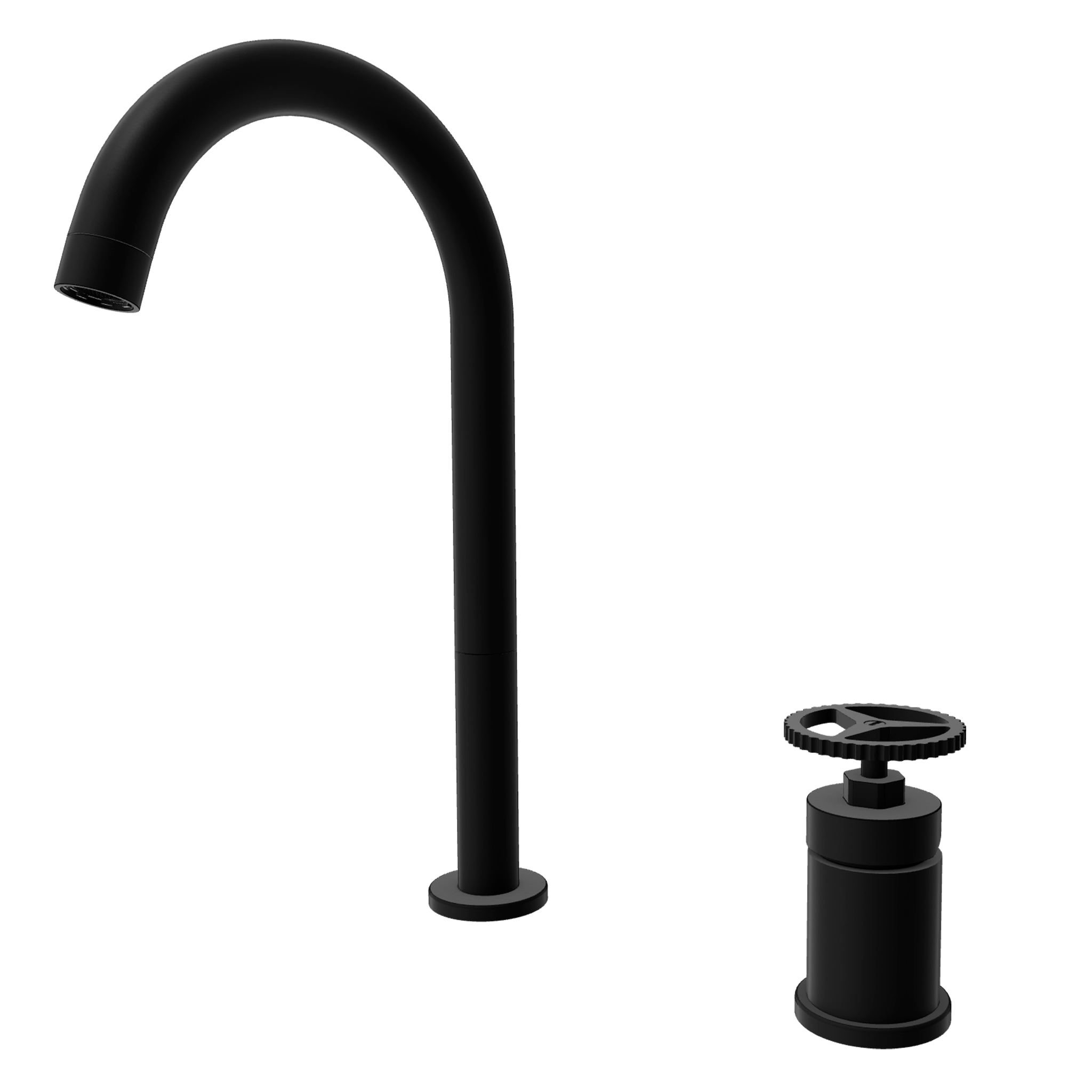 Смеситель для раковины Remer Chrono CH57LNO, черный матовый