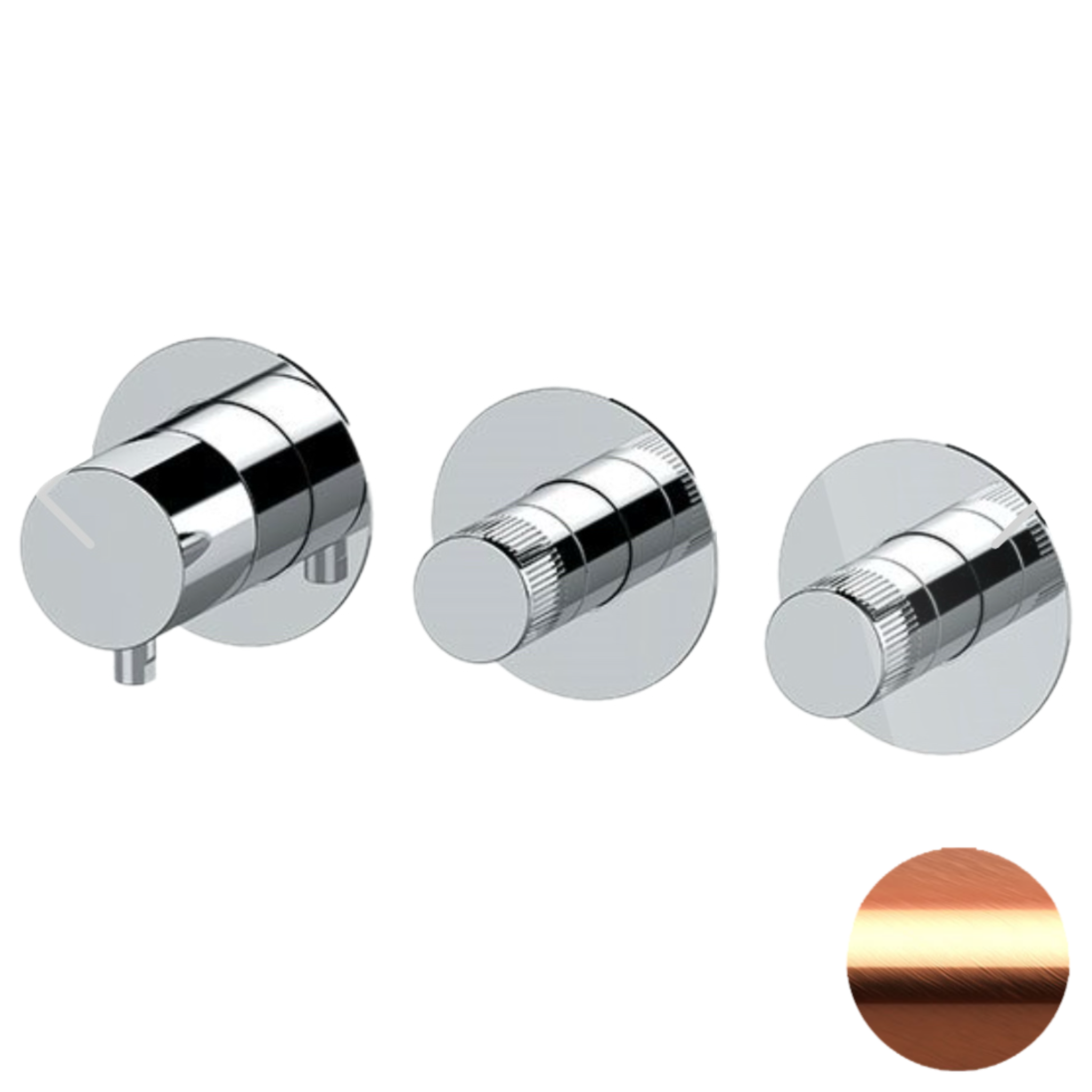 Смеситель для душа Remer X Style N98D2PWBRP, медь брашированная