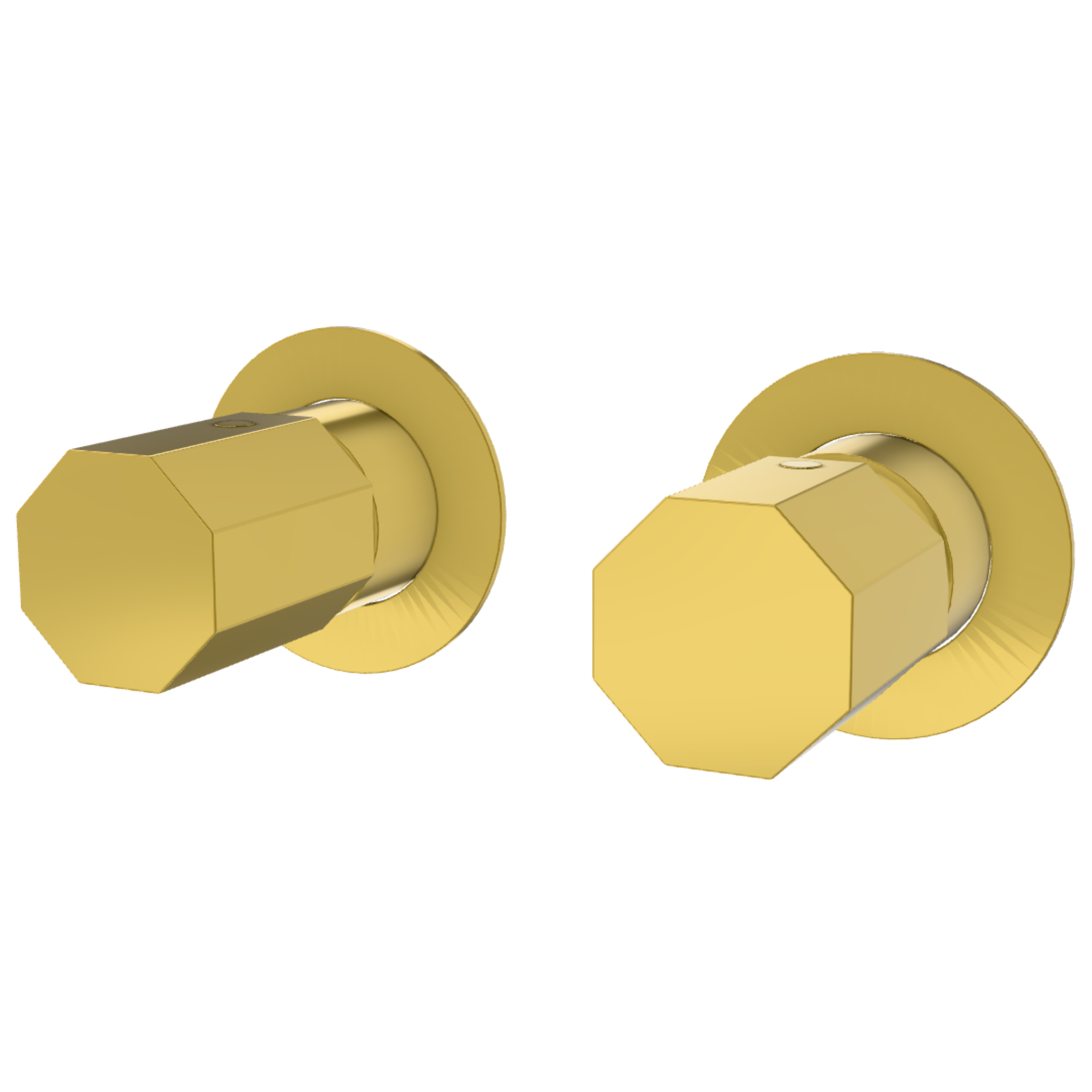 Смеситель для душа Remer Ottagono ON93ZPWBDO, золото глянцевое