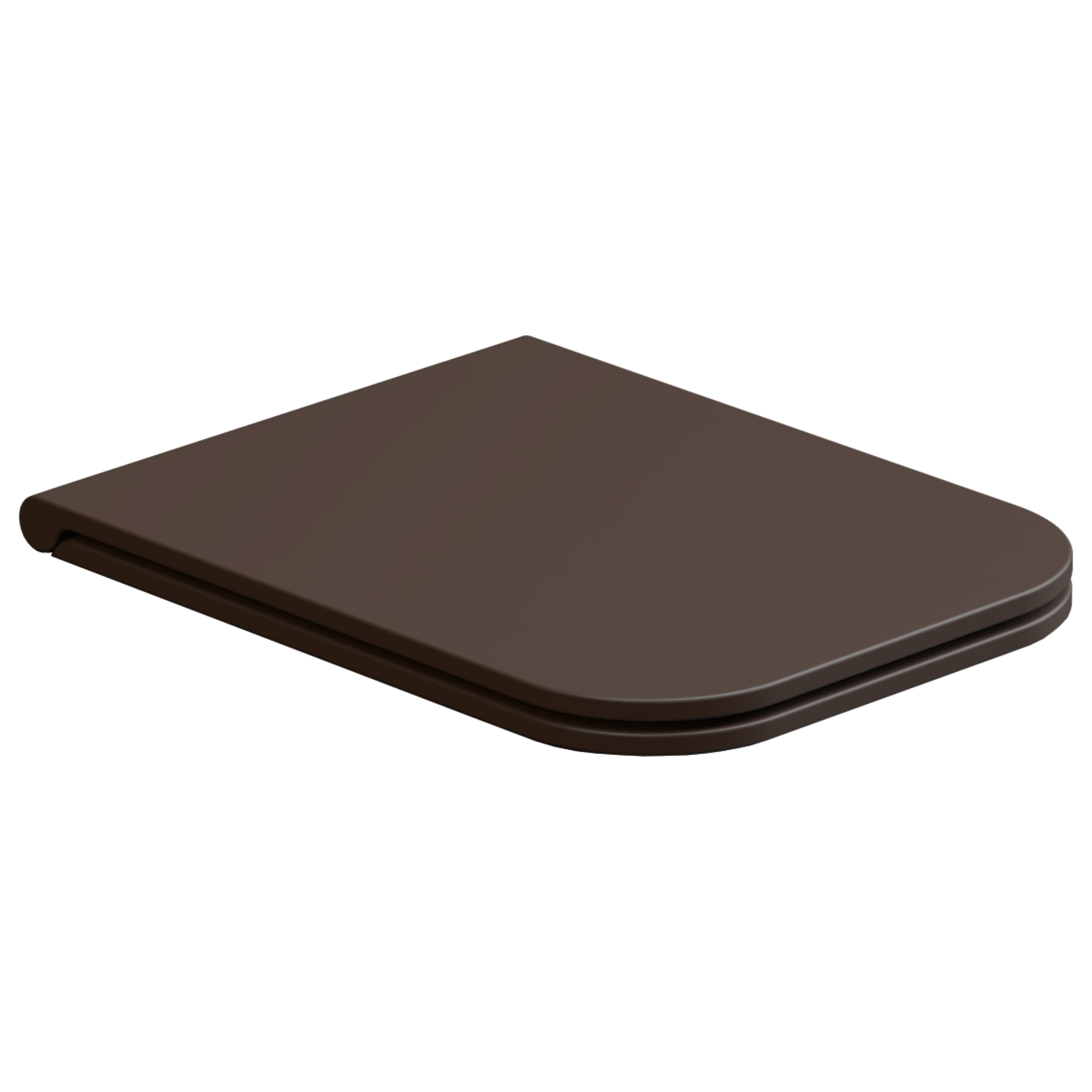 Крышка с сиденьем для подвесного унитаза с микролифтом GSG Ceramic Design Brio BRCOPRSLTICR035, Cacao Matt