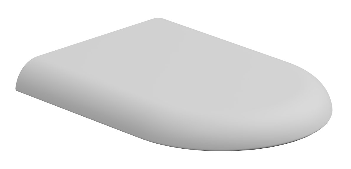 Крышка с сиденьем для подвесного унитаза с микролифтом GSG Ceramic Design Petra PECOPRTICR001, белый матовый