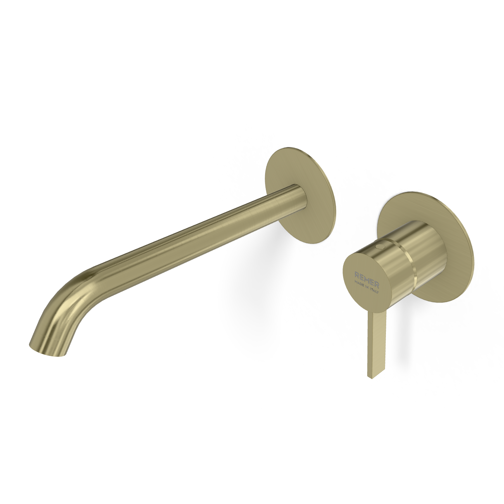 Смеситель для раковины Remer Metrica MC15PLWBCH, шампань брашированная PVD