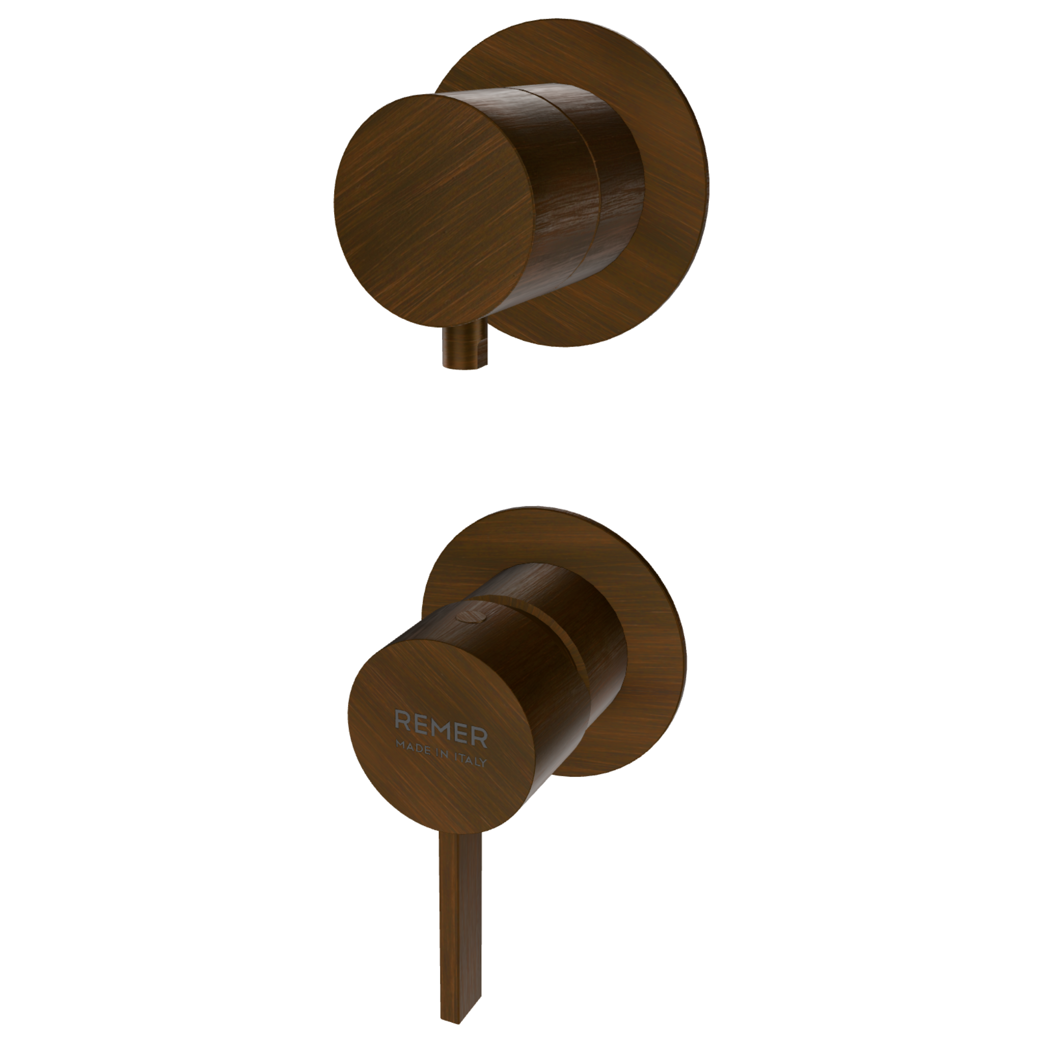 Смеситель для душа Remer Metrica MC92PWBBR, бронза масляная