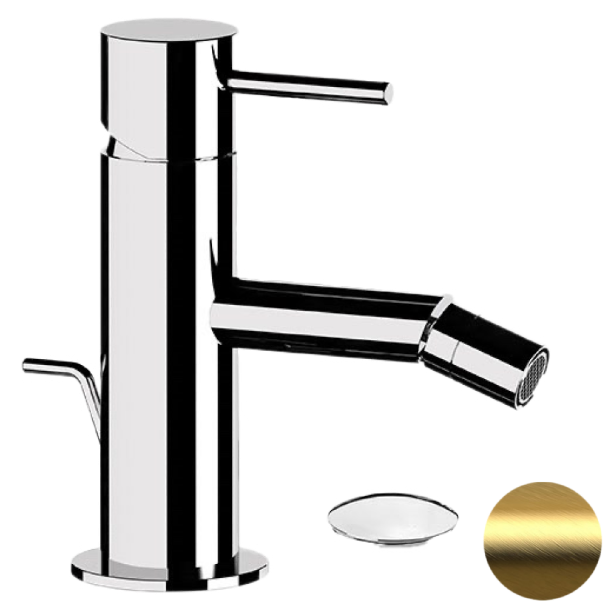 Смеситель для биде Remer X Style X20LBG, золото брашированное