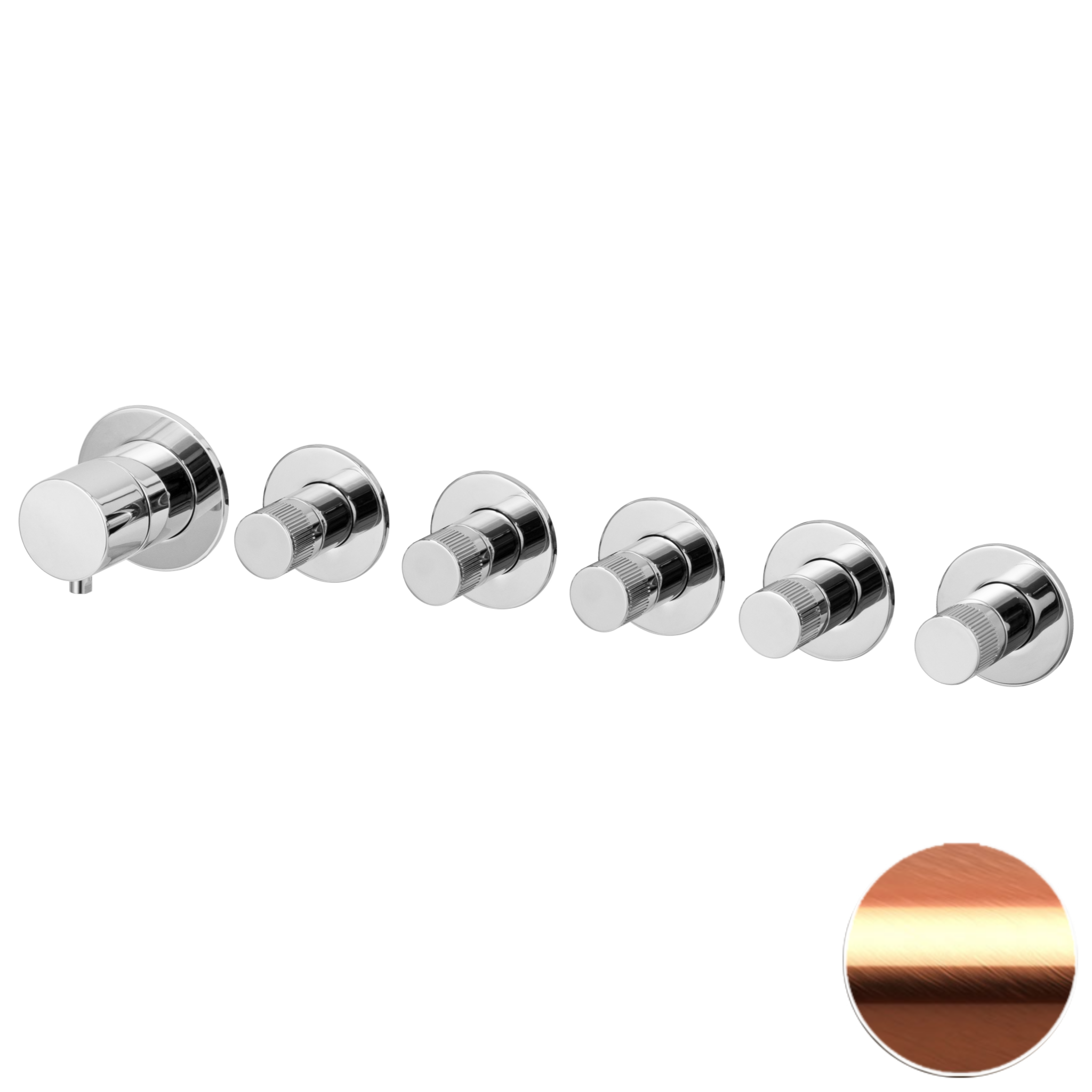 Смеситель для душа Remer X Style N98D5PWBRP, медь брашированная