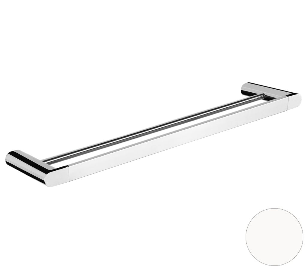 Полотенцедержатель двойной 60 см Remer Lounge LN33BO, белый матовый