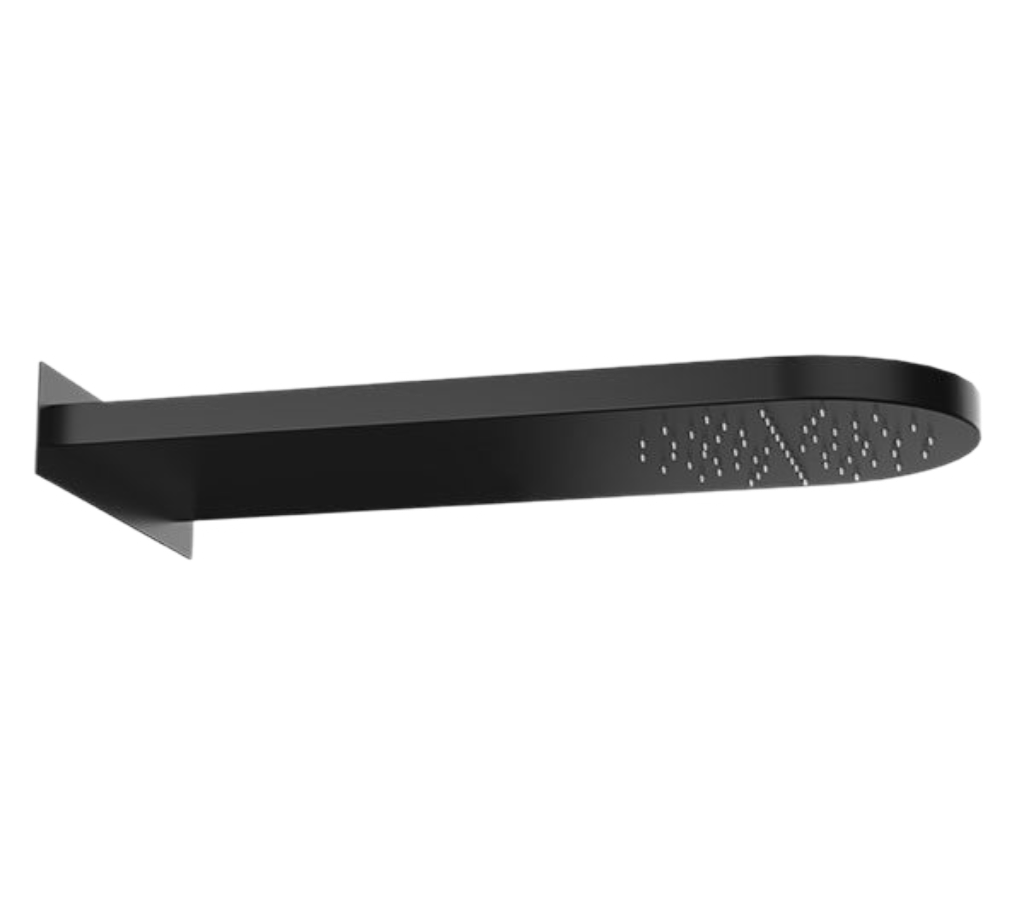 Верхний душ настенный 50x20 см Remer 350MMNOX, черный матовый