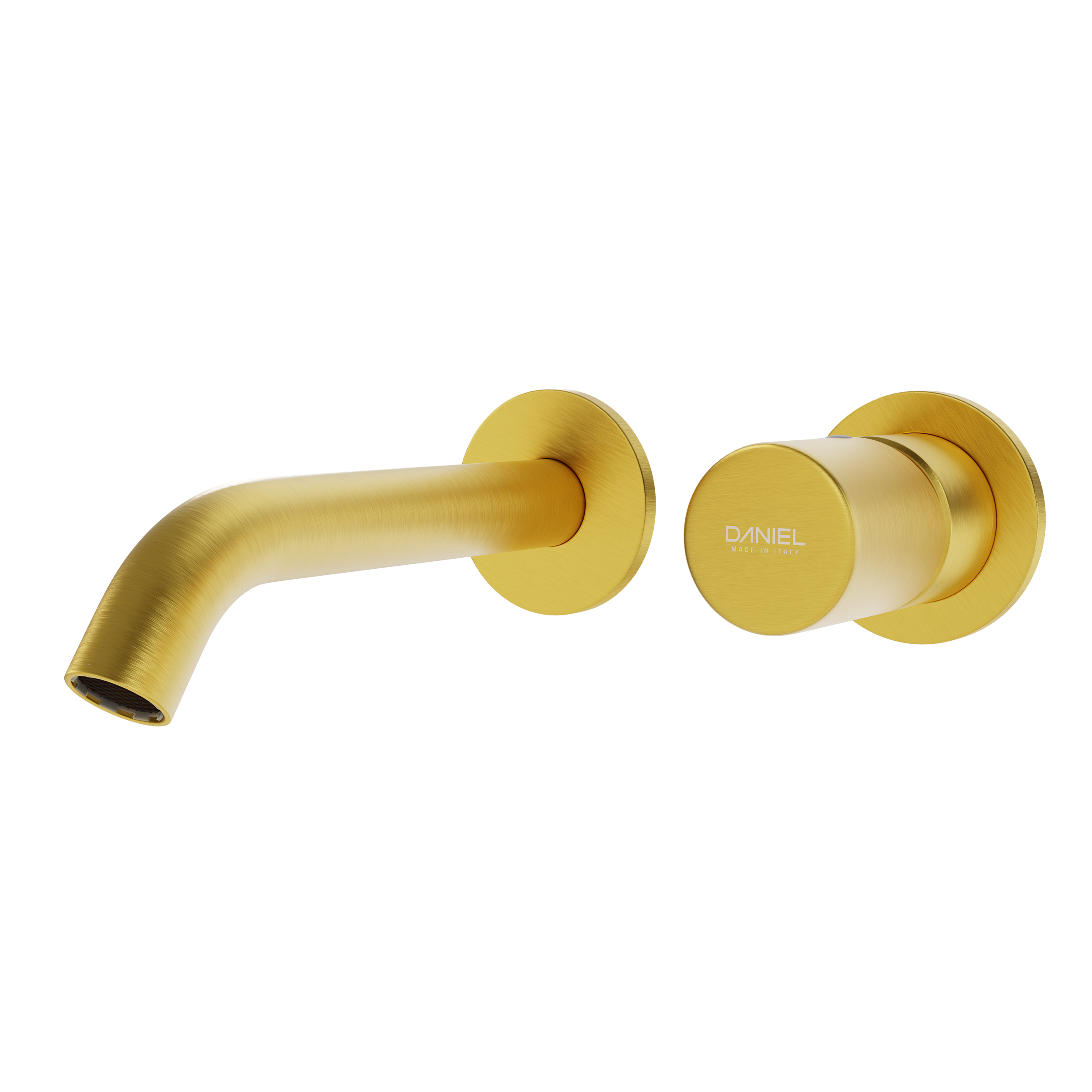 Смеситель для раковины Daniel Trilogy TG632PDP, золото брашированное