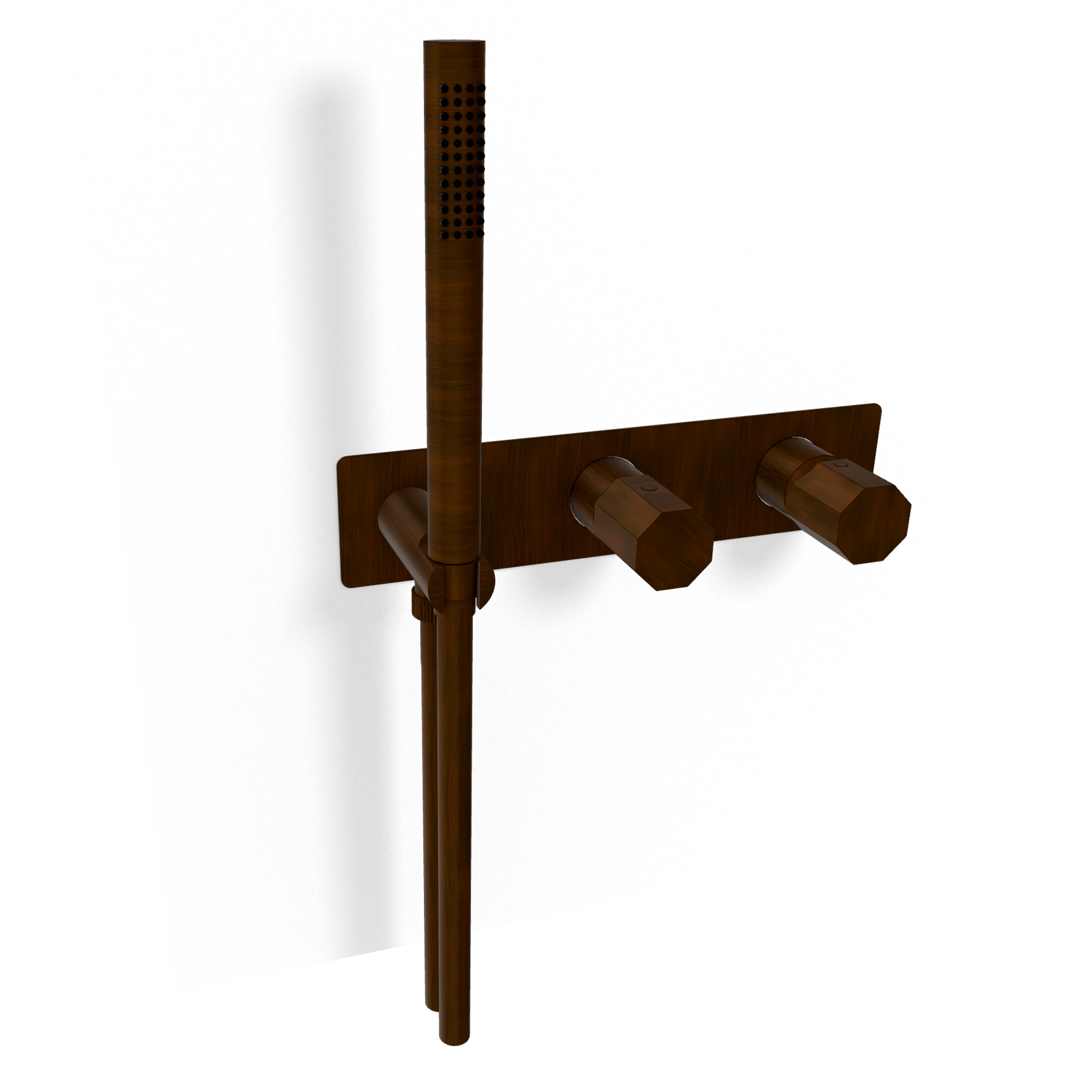 Смеситель для душа Remer Ottagono ON97D2WBBR, бронза масляная