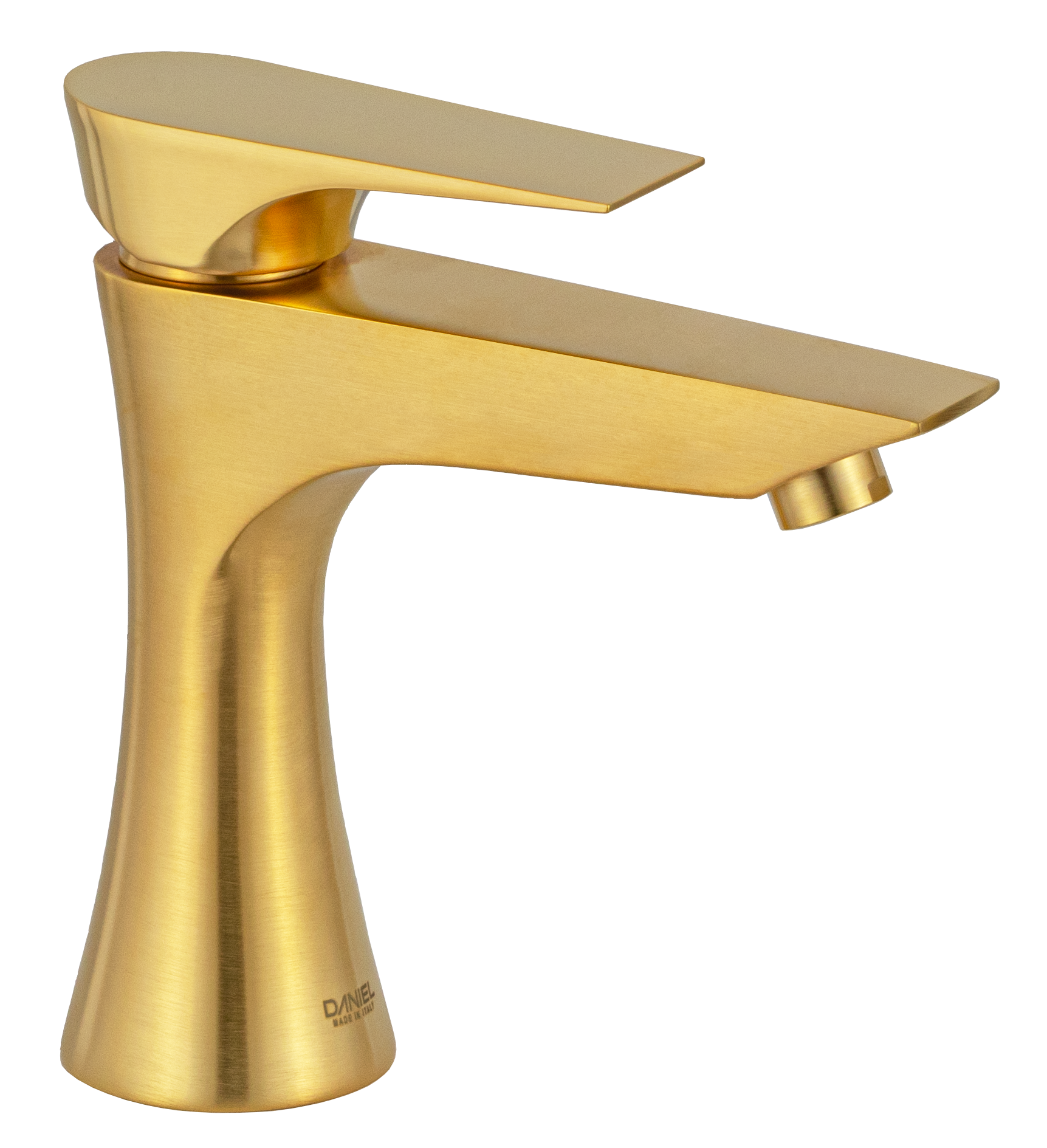 Смеситель для раковины Daniel Diva DV606DP, золото брашированное