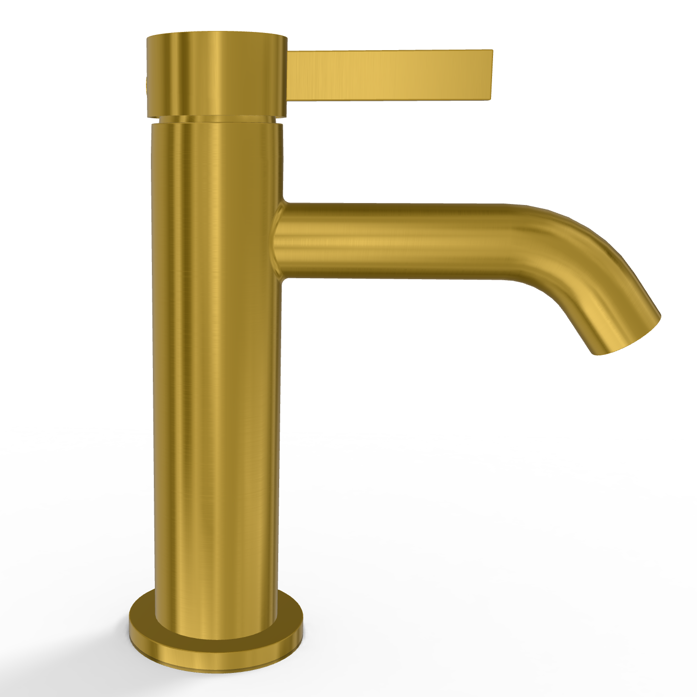 Смеситель для раковины Remer Metrica MC12BG, золото брашированное