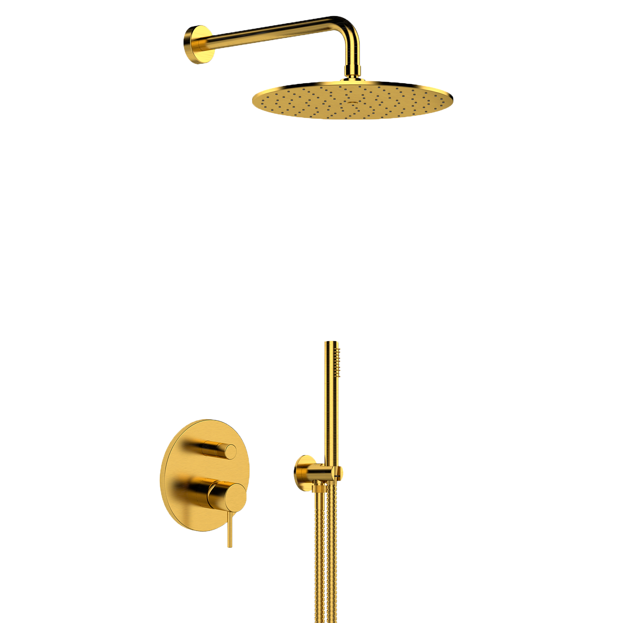 Душевая система  Mariani Next B2216BNSTB30, золото брашированное