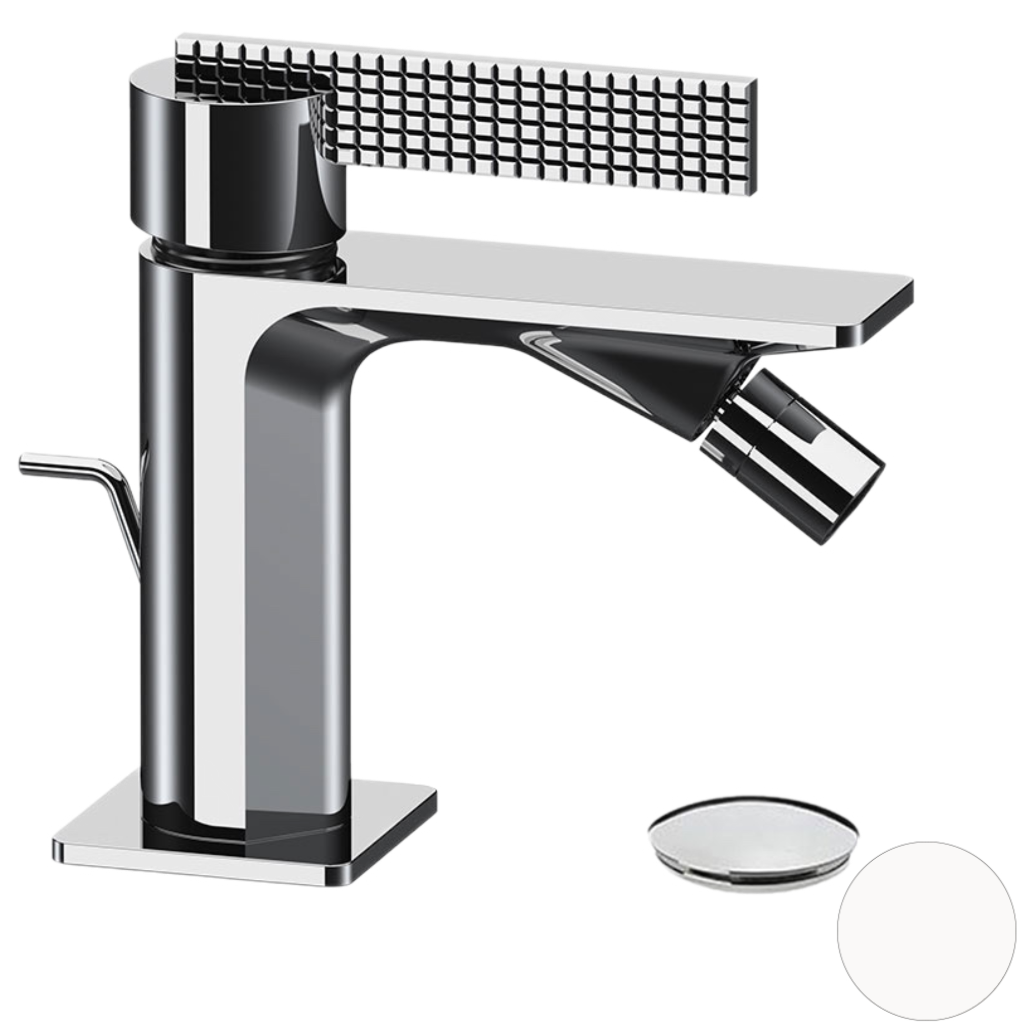 Смеситель для биде Daniel Club ANC60414, белый матовый