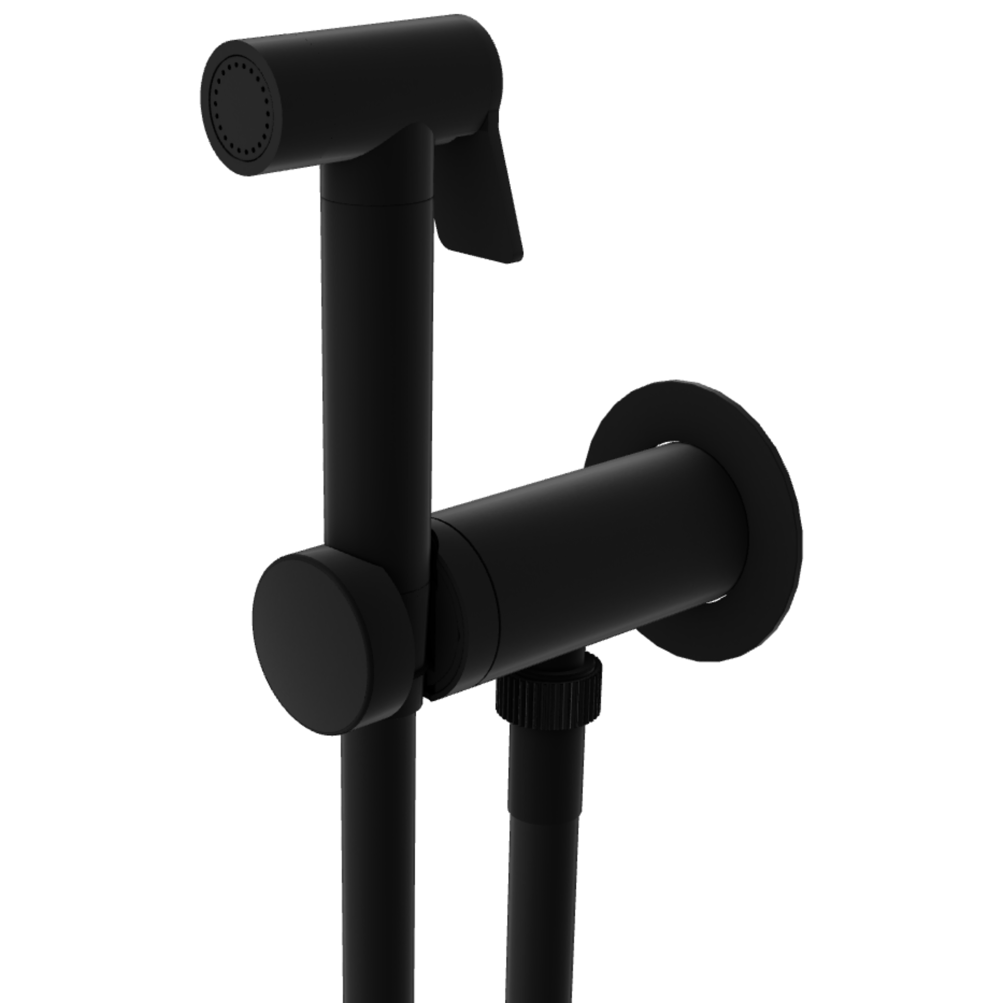 Гигиенический душ со смесителем Remer X Style X61POEWBNO, черный матовый