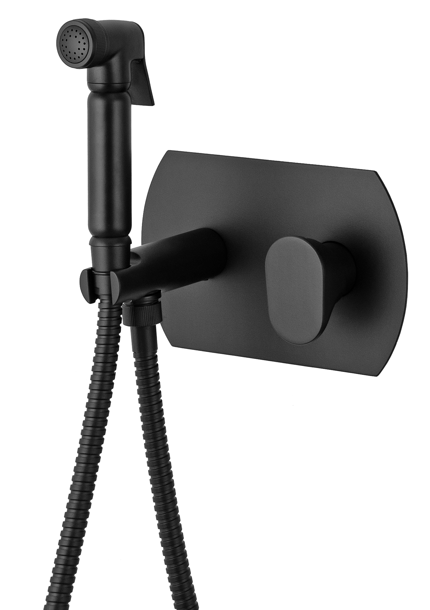 Гигиенический душ со смесителем Remer Infinity I60NO, черный матовый