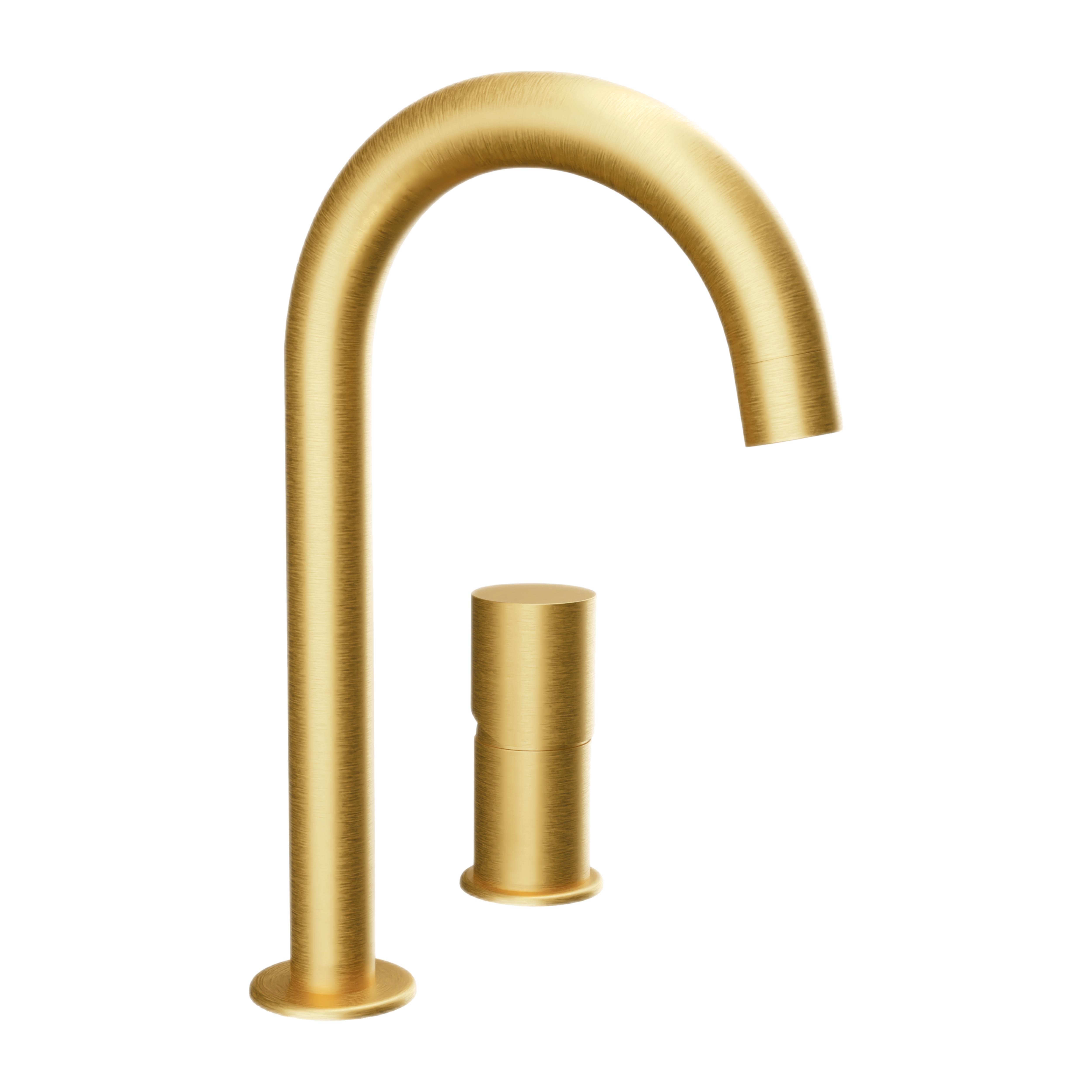 Смеситель для раковины Remer Edge EG557BG, золото брашированное