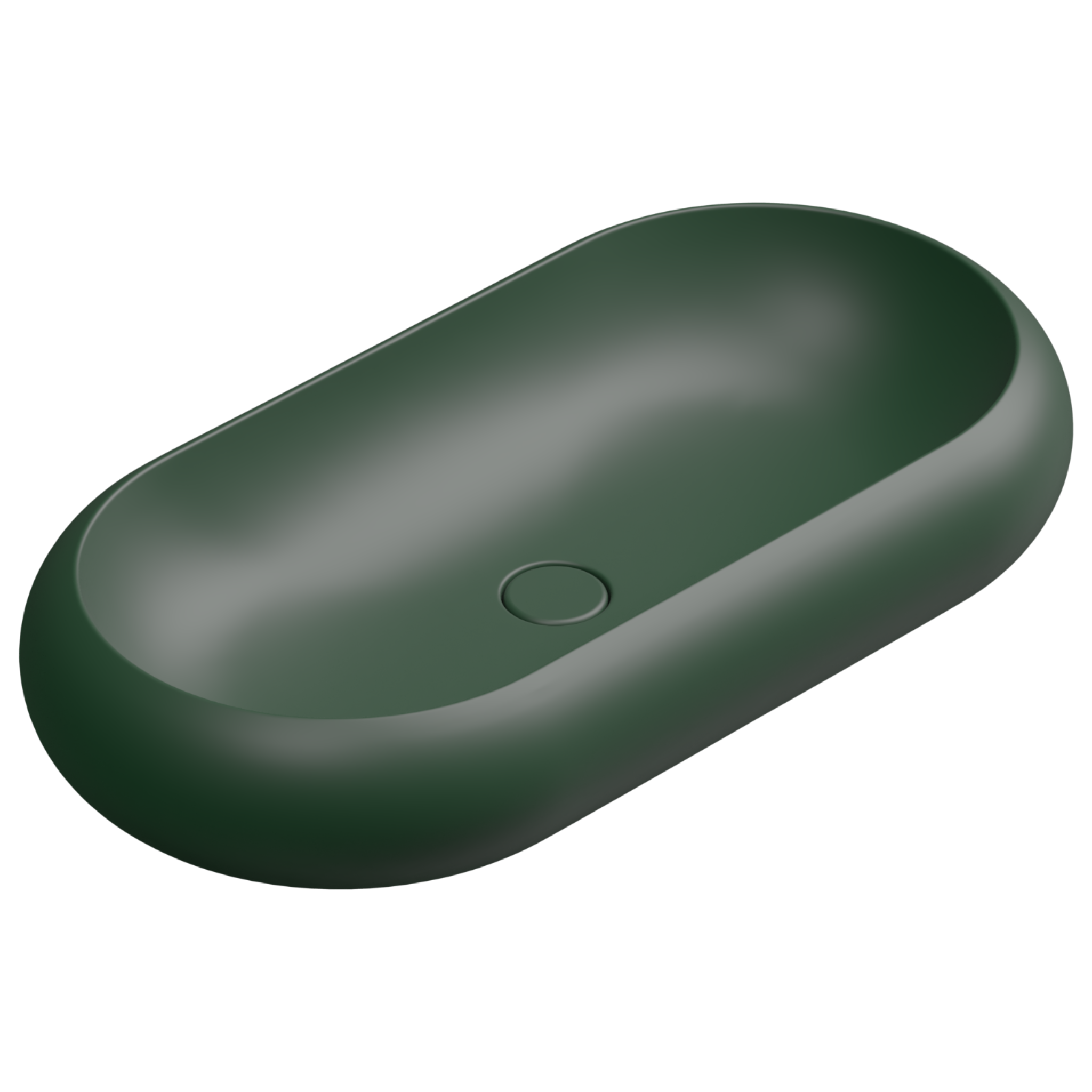 Раковина накладная 80x42 см GSG Ceramic Design Petra PELAV80036, Smeraldo Matt