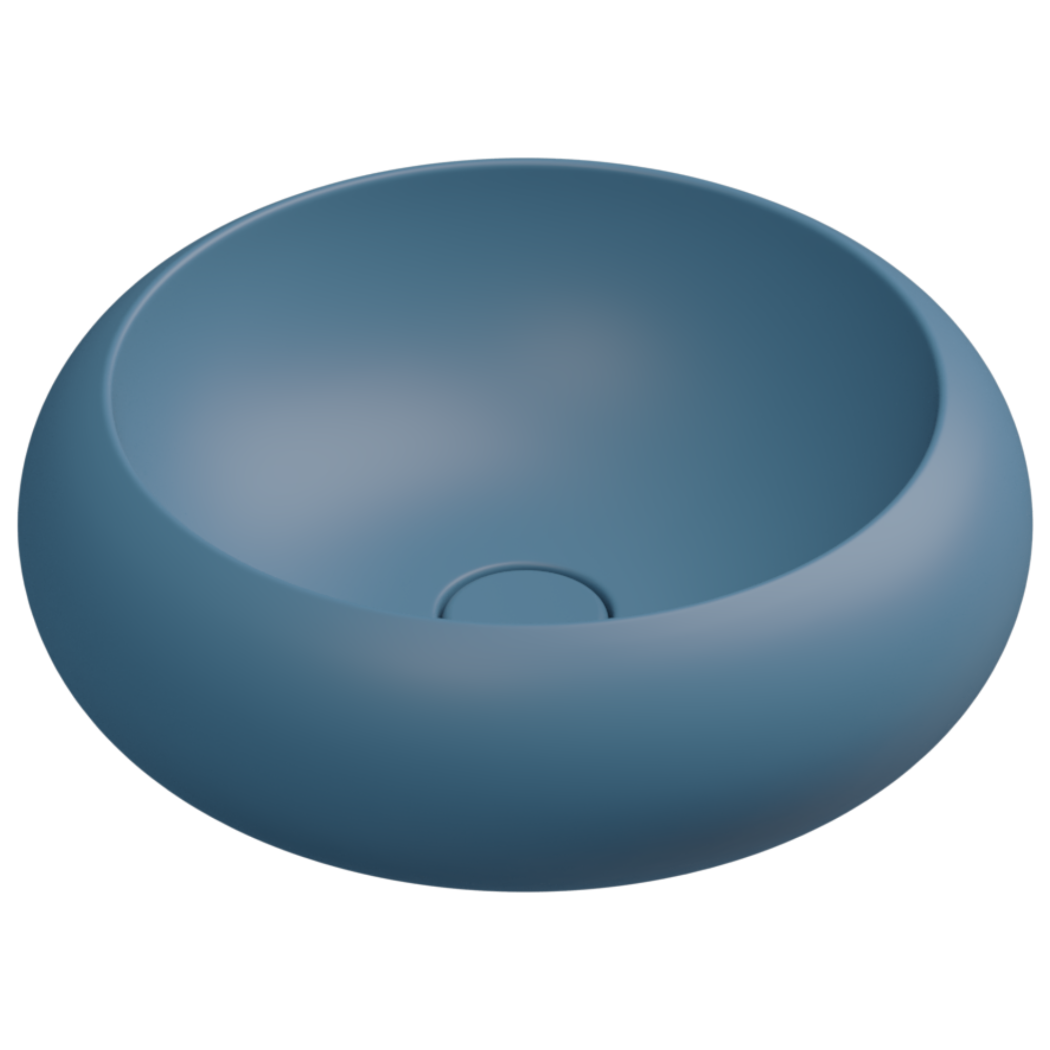 Раковина накладная 42 см GSG Ceramic Design Petra PELAV42027, Denim Matt