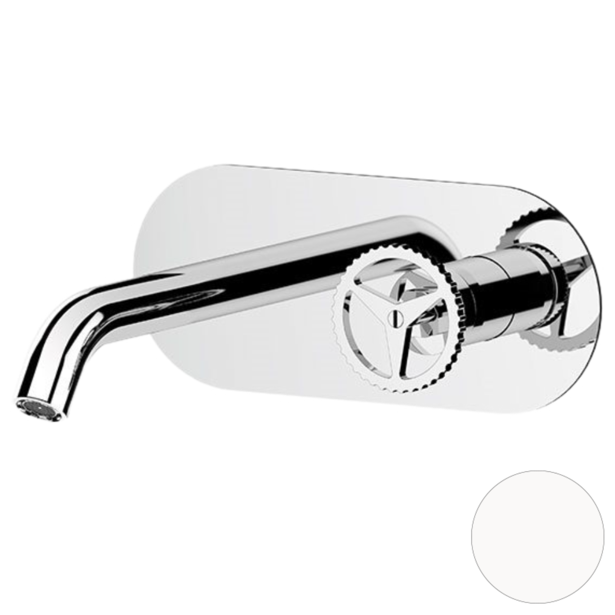 Смеситель для раковины Remer Chrono CH15LWBBO, белый матовый