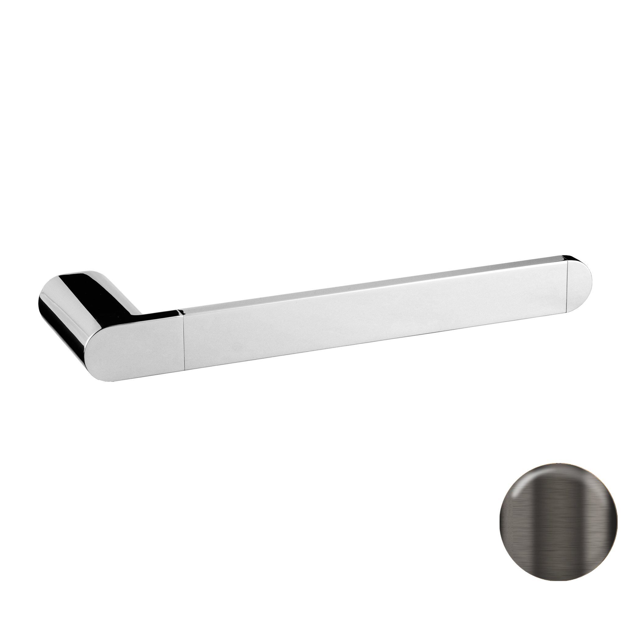 Полотенцедержатель Remer Lounge LN44GM, оружейная сталь PVD