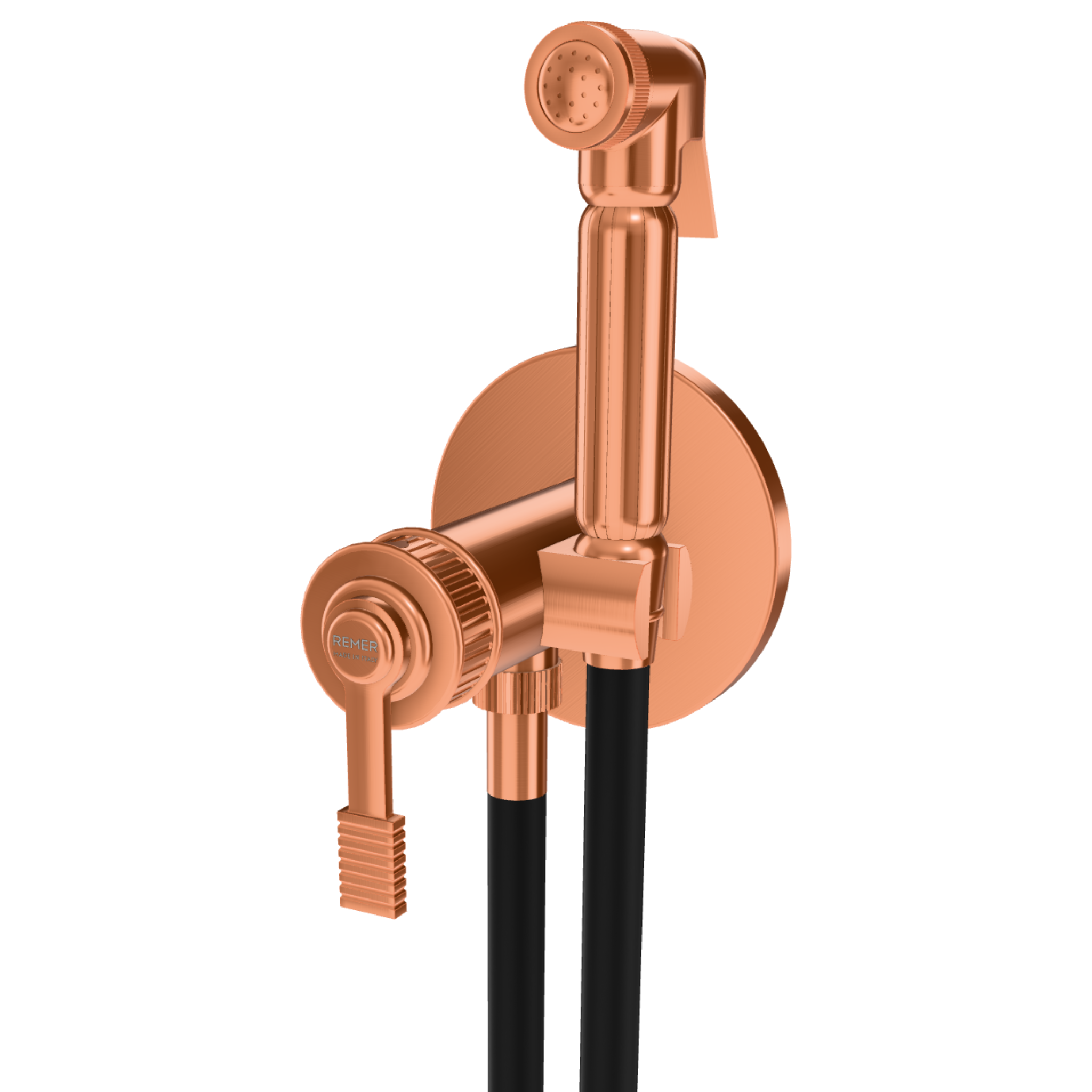 Гигиенический душ со смесителем Remer Atelier AL65ZRP, медь брашированная