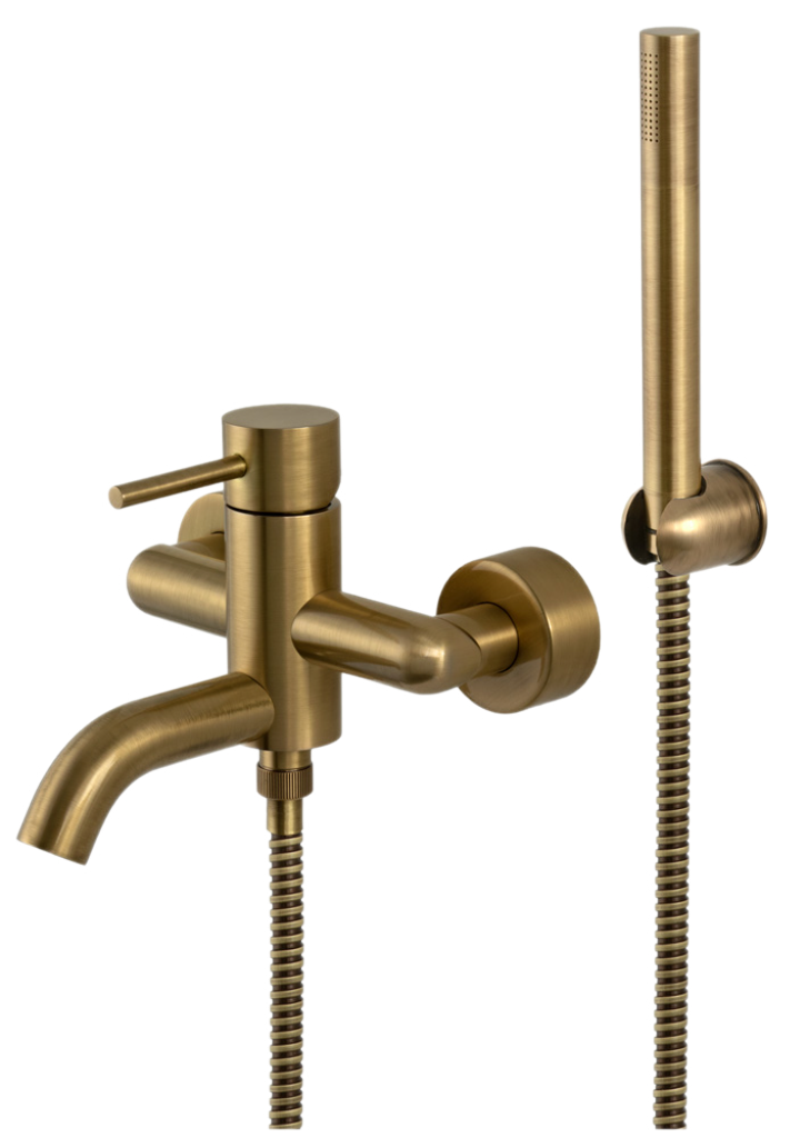 Смеситель для ванны Remer X Style X02VO, состаренная латунь