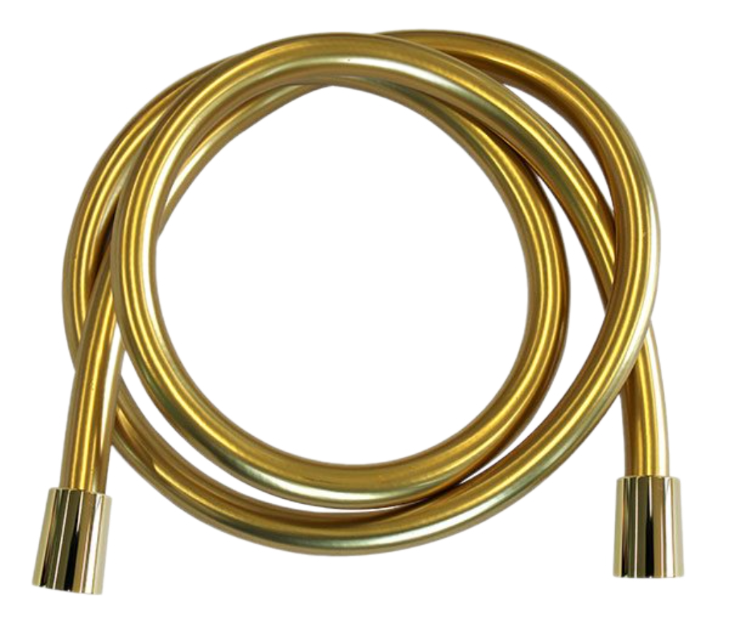 Шланг для душа ПВХ 120 см Remer 332CN2G120DO, золото глянцевое