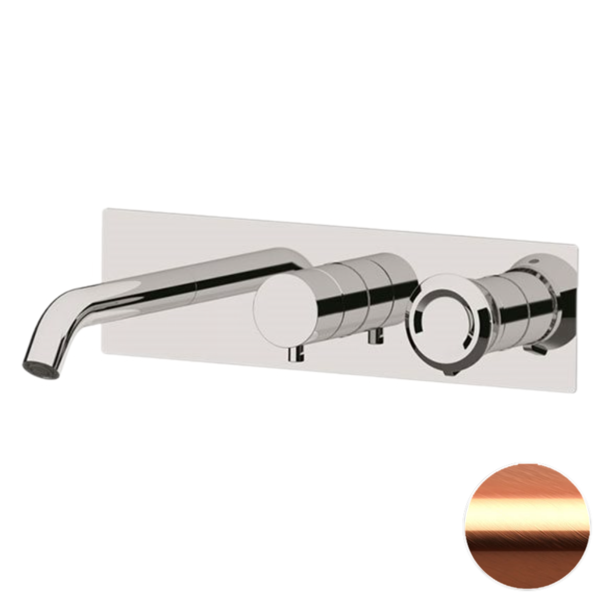 Смеситель для ванны Remer Element ET54D2RP, медь брашированная