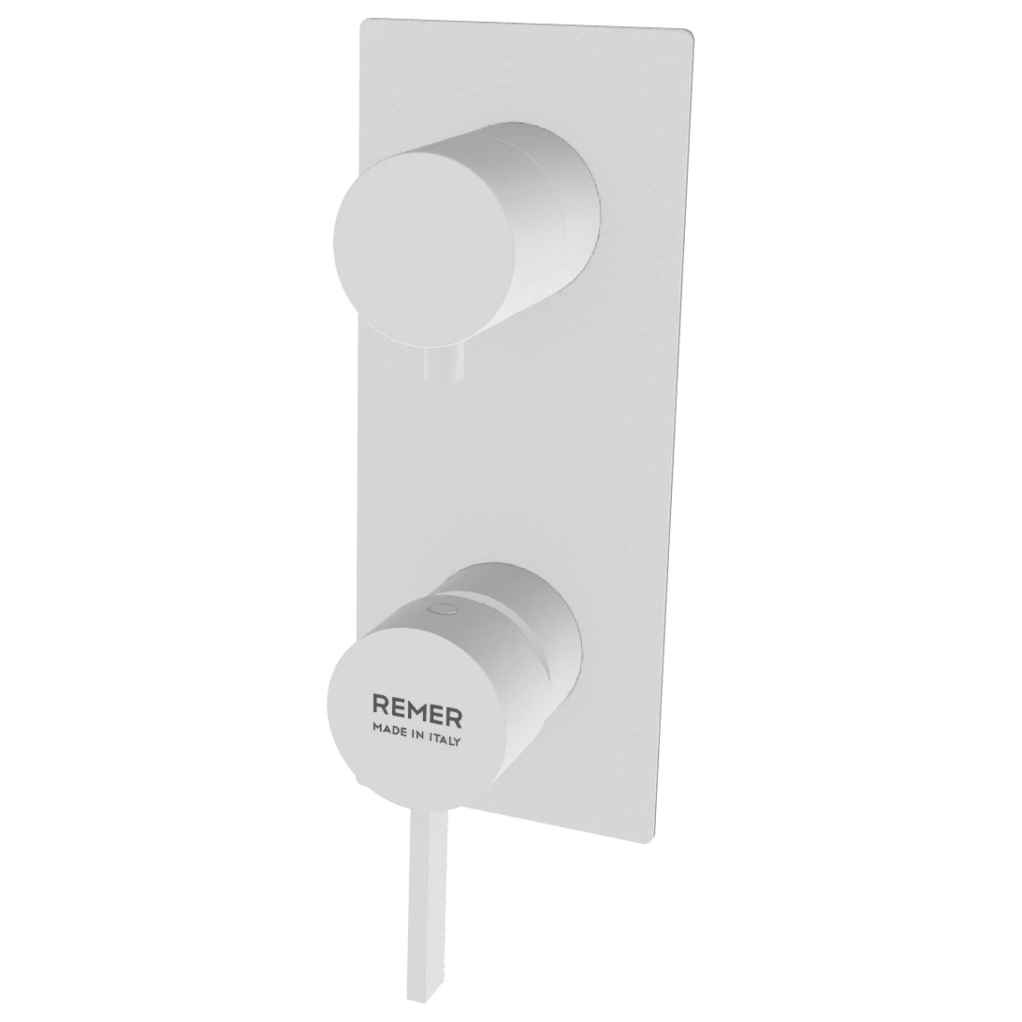 Смеситель для душа Remer Metrica MC93WBBO, белый матовый