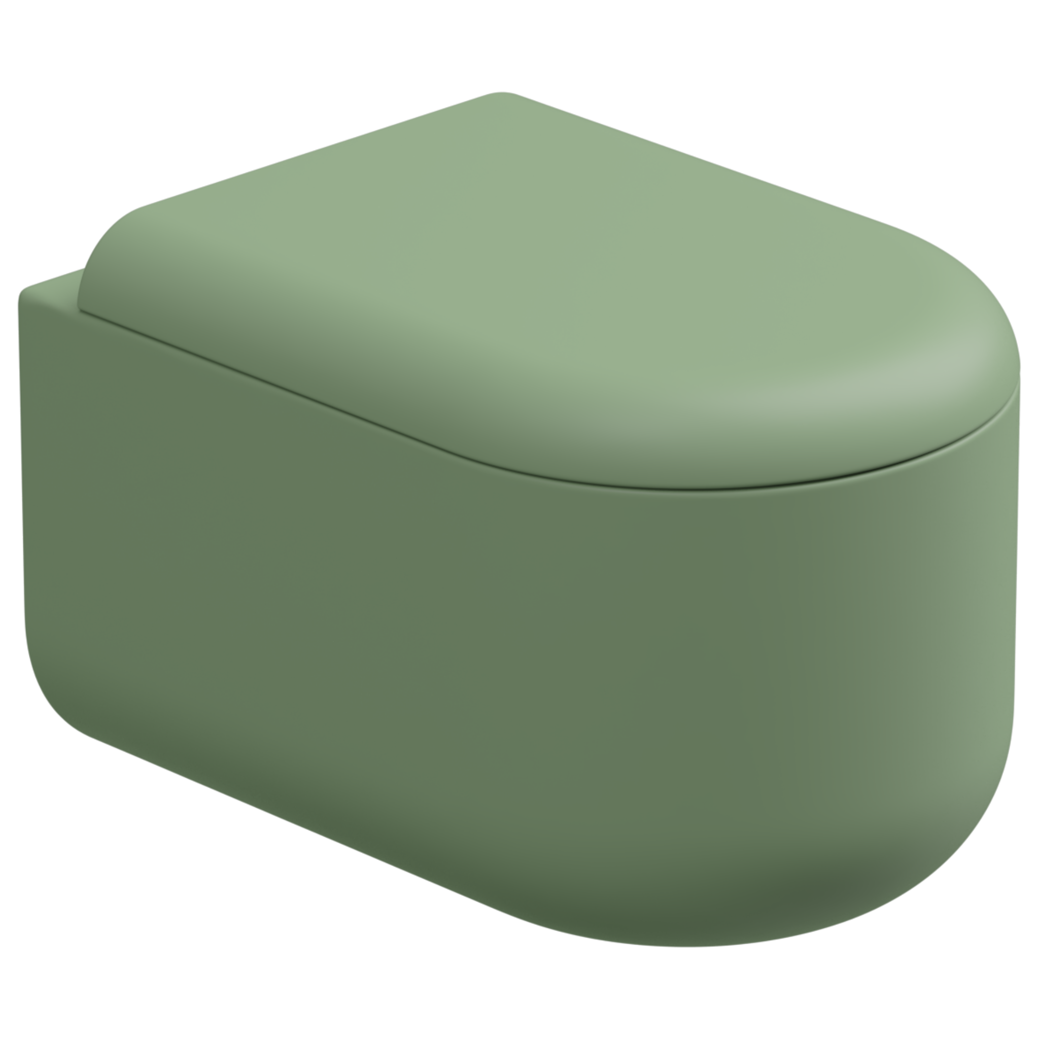 Чаша подвесного унитаза Eco Clean (торнадо) GSG Ceramic Design Petra PEWCSOEC031, Salvia Matt