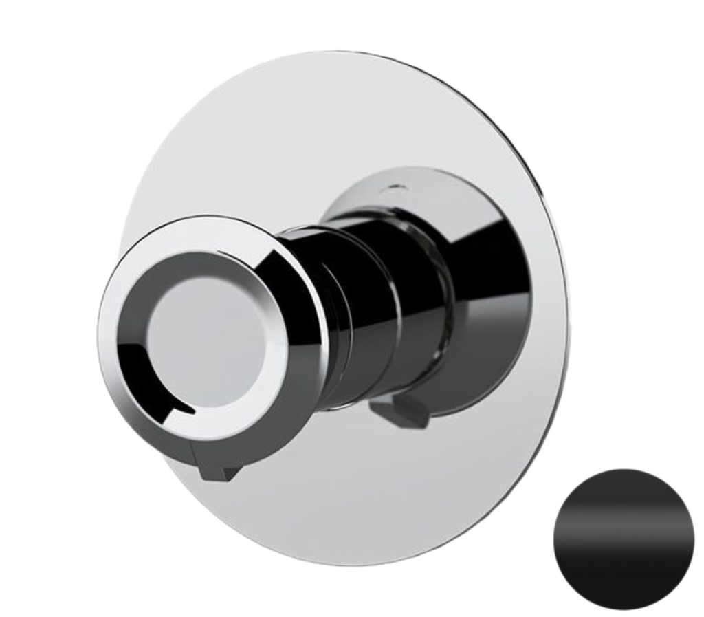 Смеситель для душа Remer Element ET30LNO, черный матовый