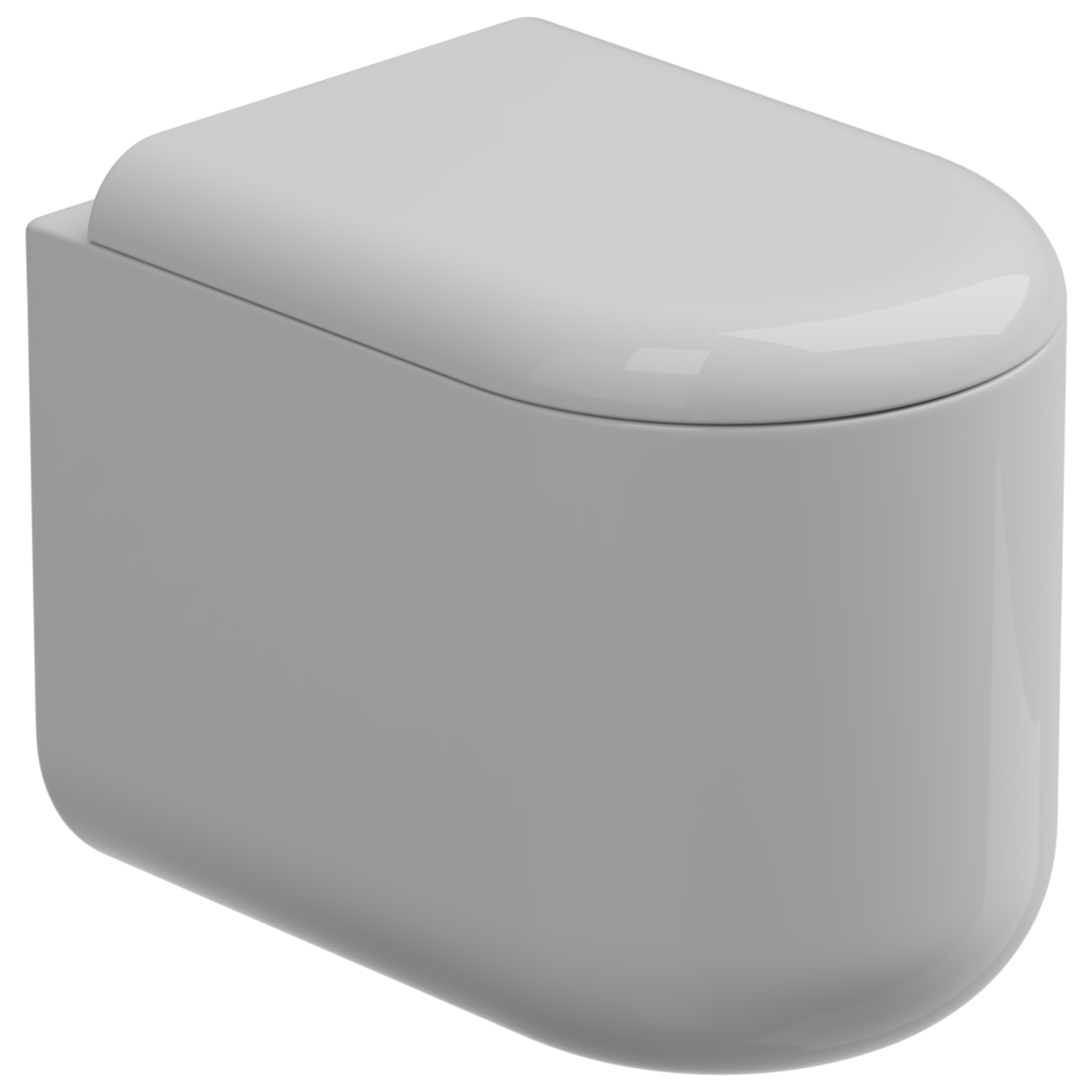 Чаша приставного унитаза Eco Clean (торнадо) GSG Ceramic Design Petra PEWC01EC000P, белый глянцевый