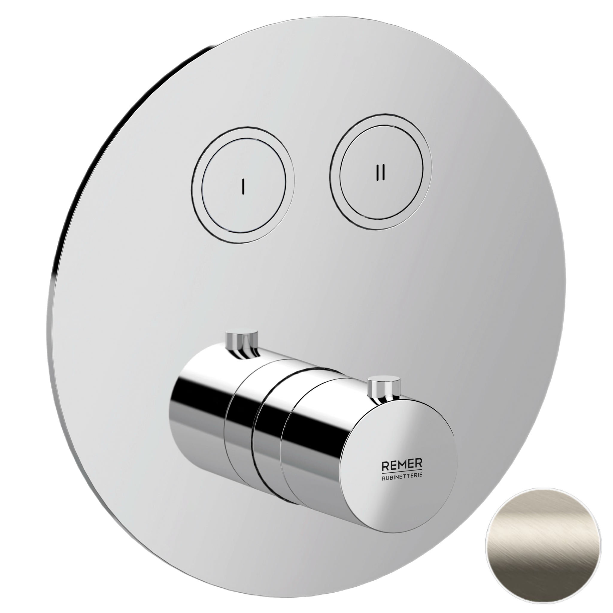 Смеситель термостатический для душа Remer X Style X99D2KBXV, сталь