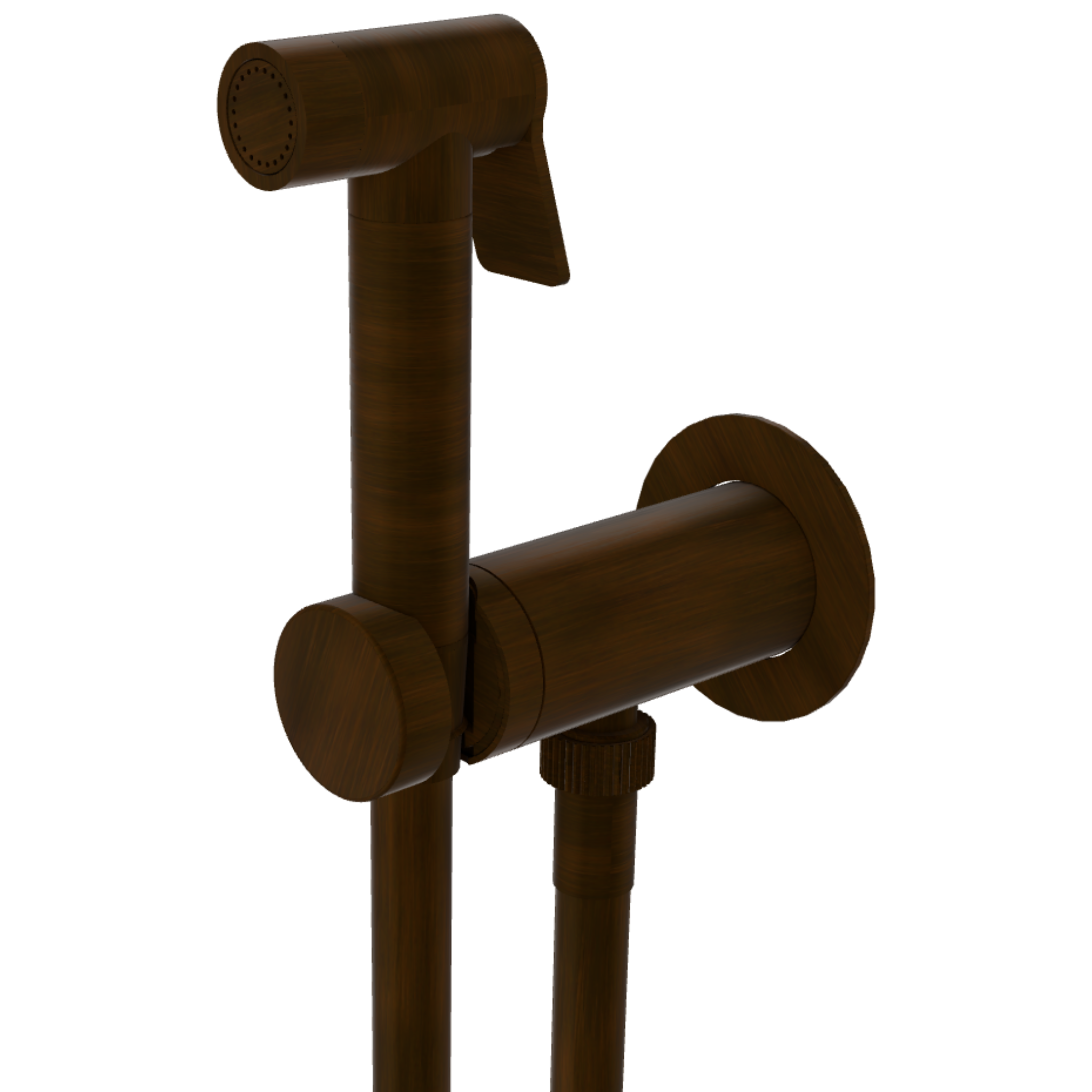 Гигиенический душ со смесителем Remer X Style X61POEWBBR, бронза масляная